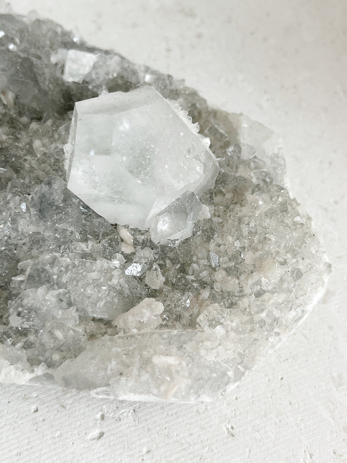 APOPHYLLITE, STILBITE + CHALCEDONY CLUSTER || 20821