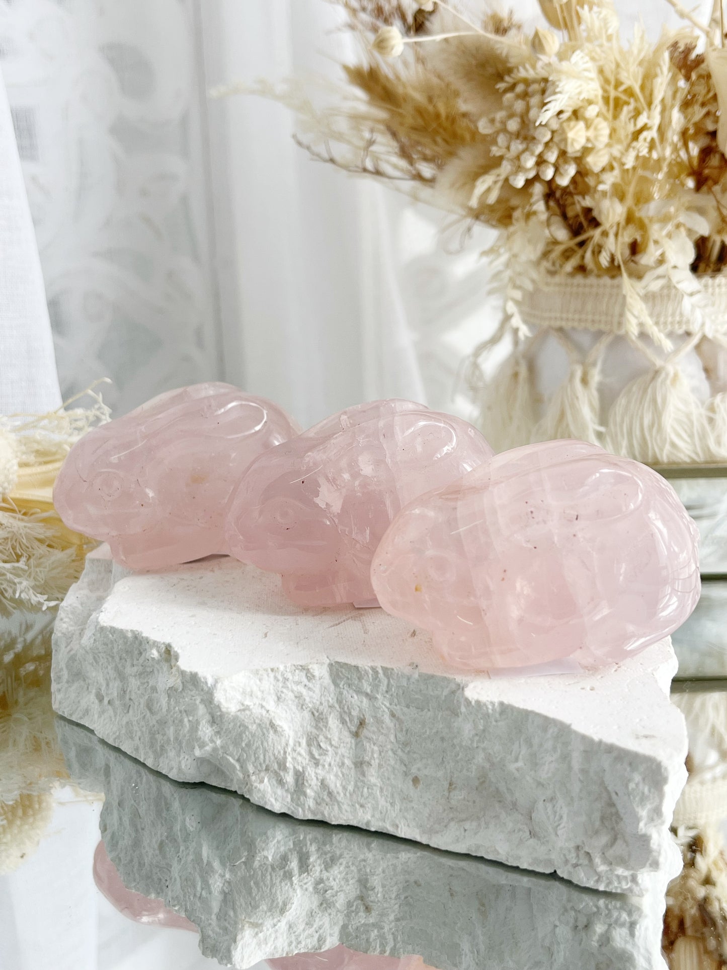Rose Quartz bunny rabbit Australia