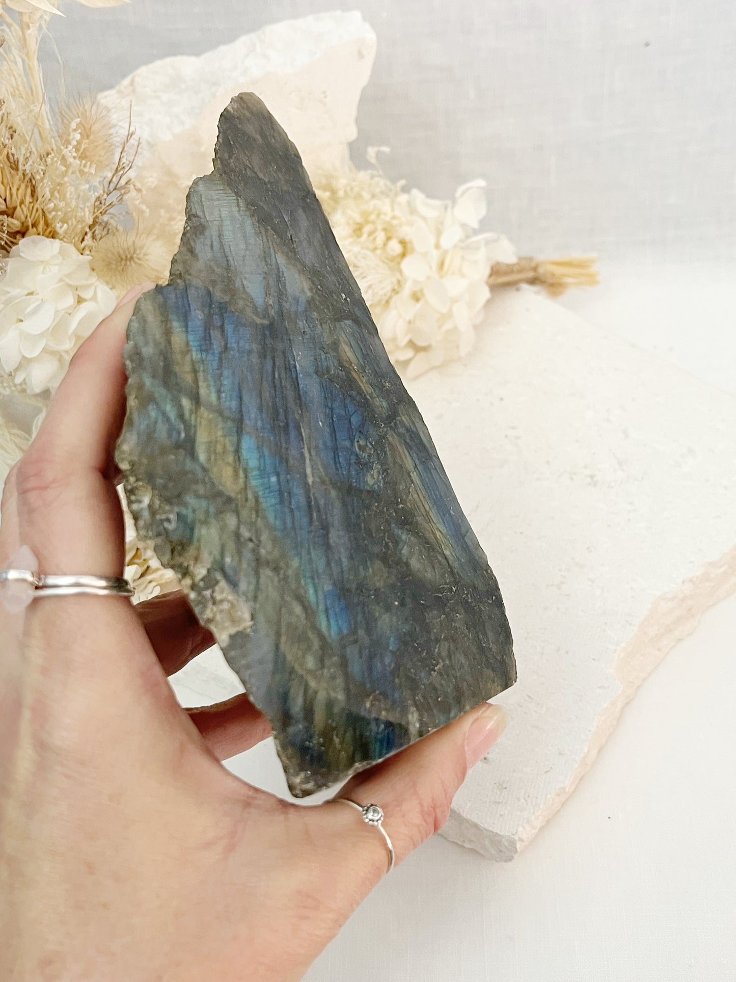 LABRADORITE SEMI POLISHED ROUGH, AUSTRALIA