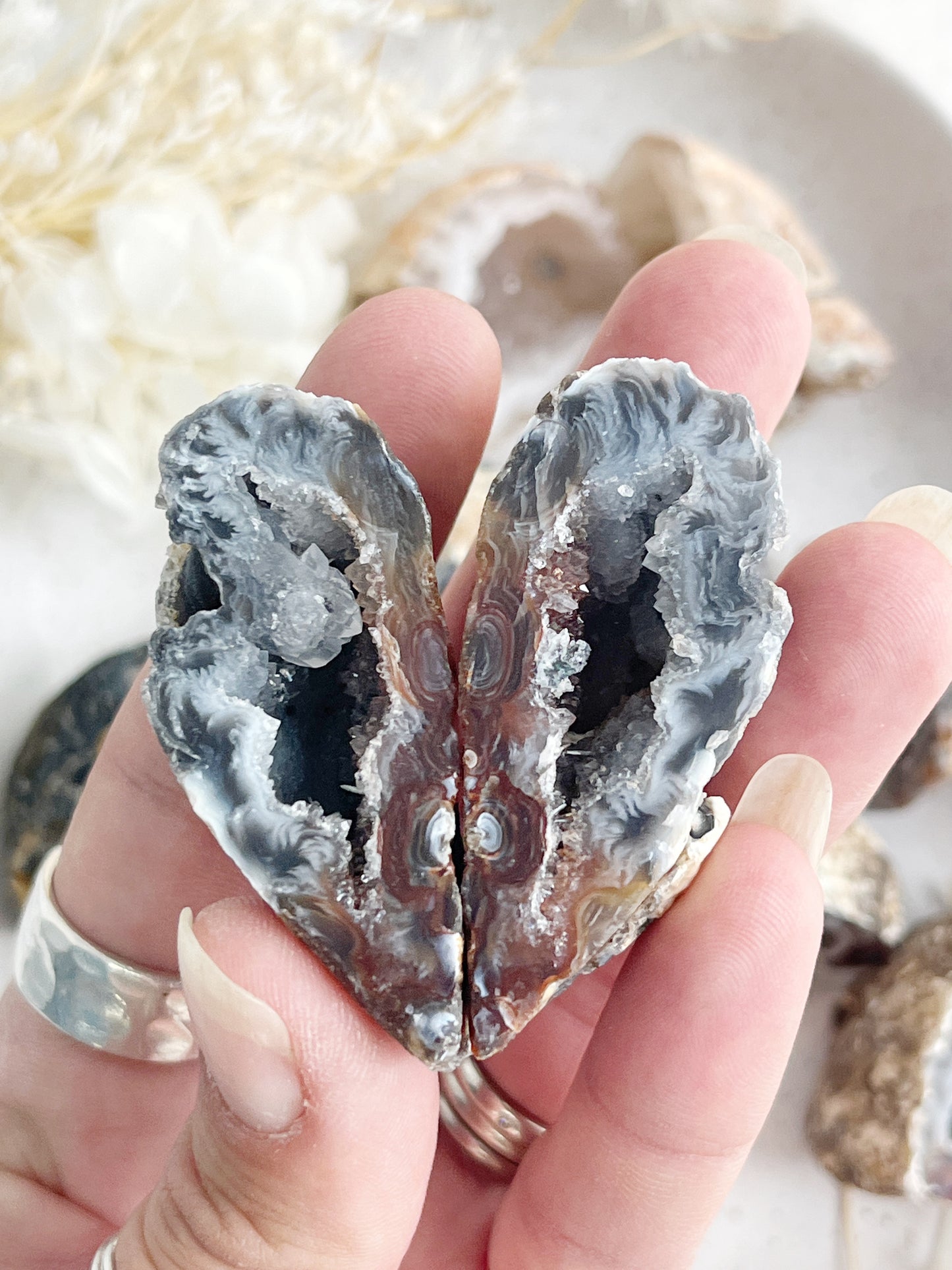 OCO AGATE GEODE PAIR || INTUITIVELY CHOSEN