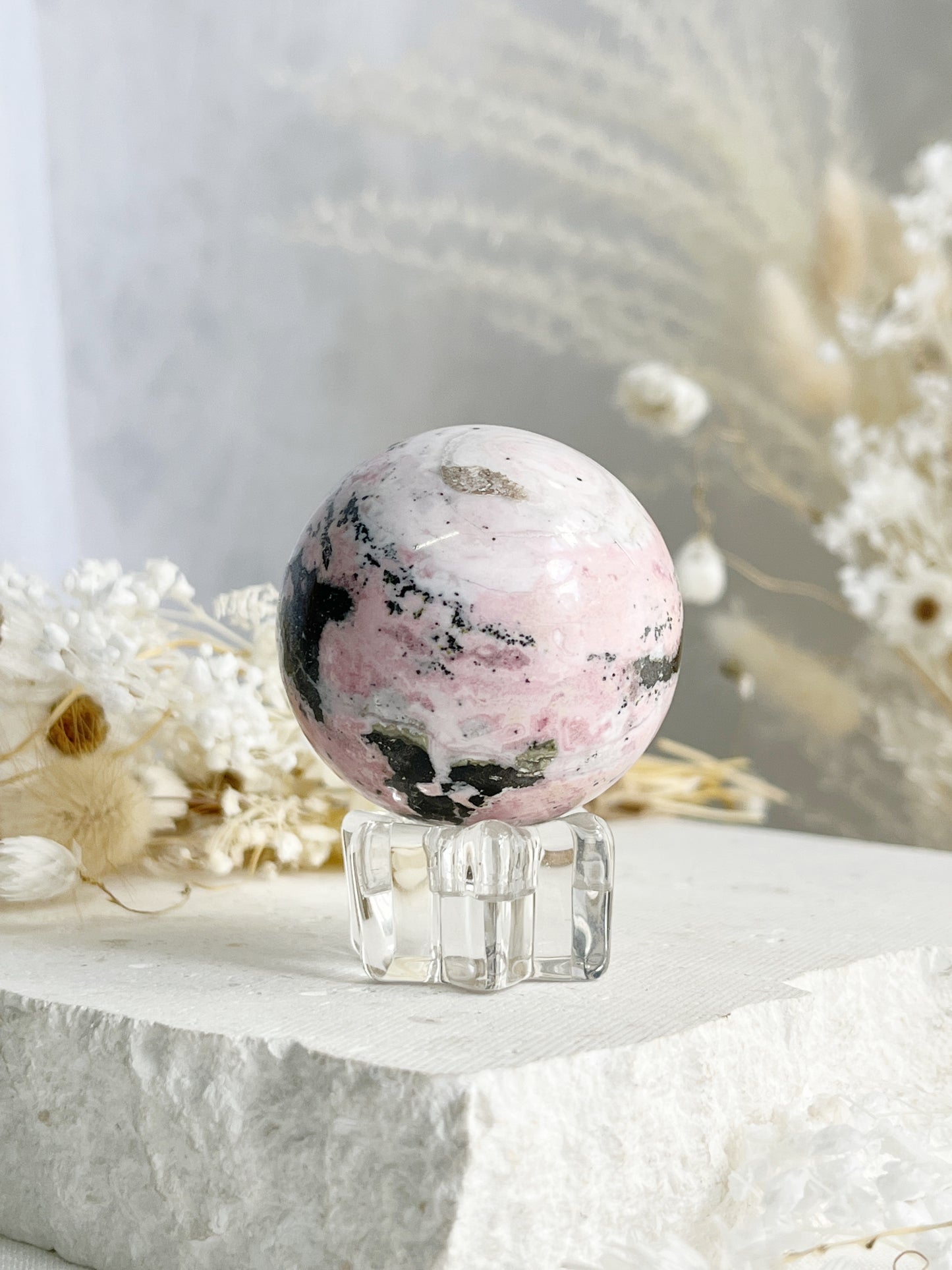 PERUVIAN RHODONITE SPHERE || 31301