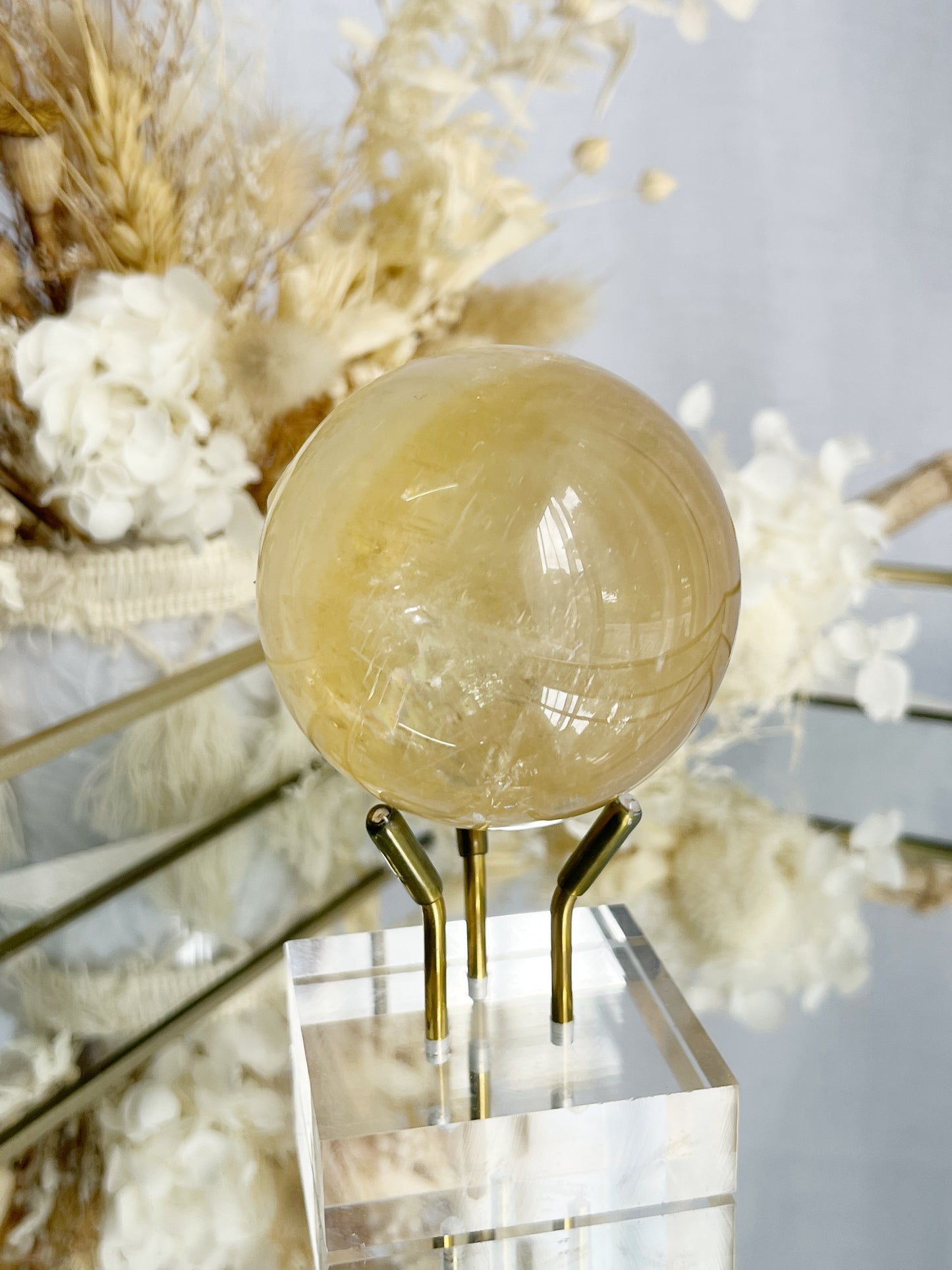 HONEY CALCITE SPHERE | 111165