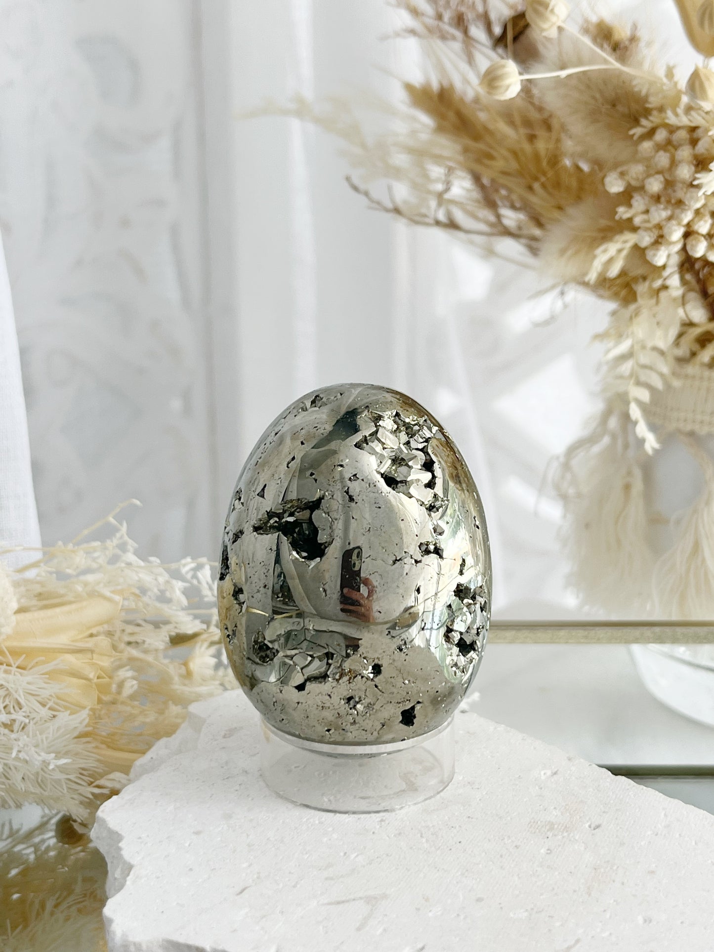PYRITE EGG, STONED AND SAGED AUSTRALIA