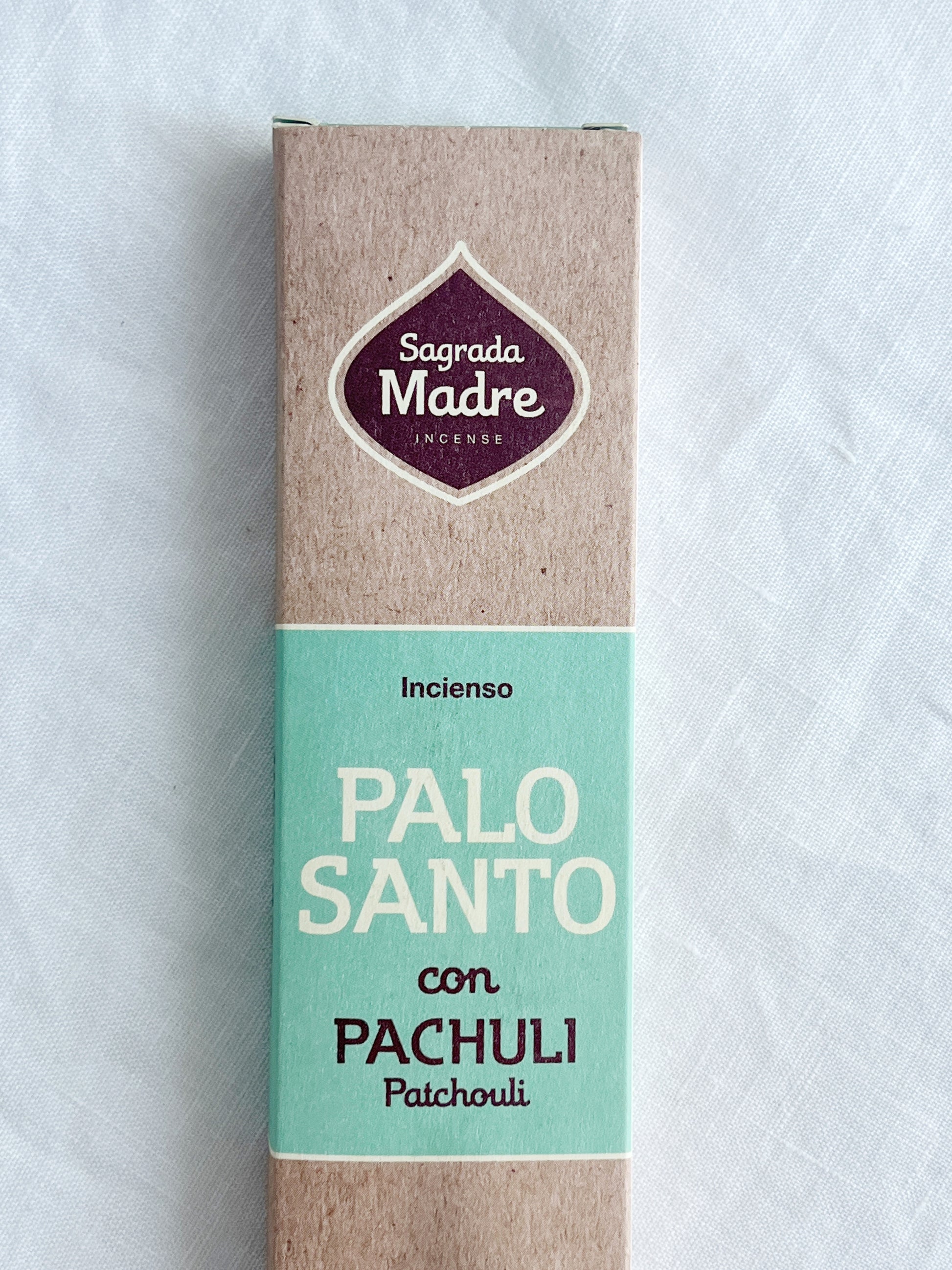 HERBAL INCENSE STICKS WITH PALO SANTO AND PATCHOULI. SAGRADA MADRE. STONED AND SAGED AUSTRALIA.
