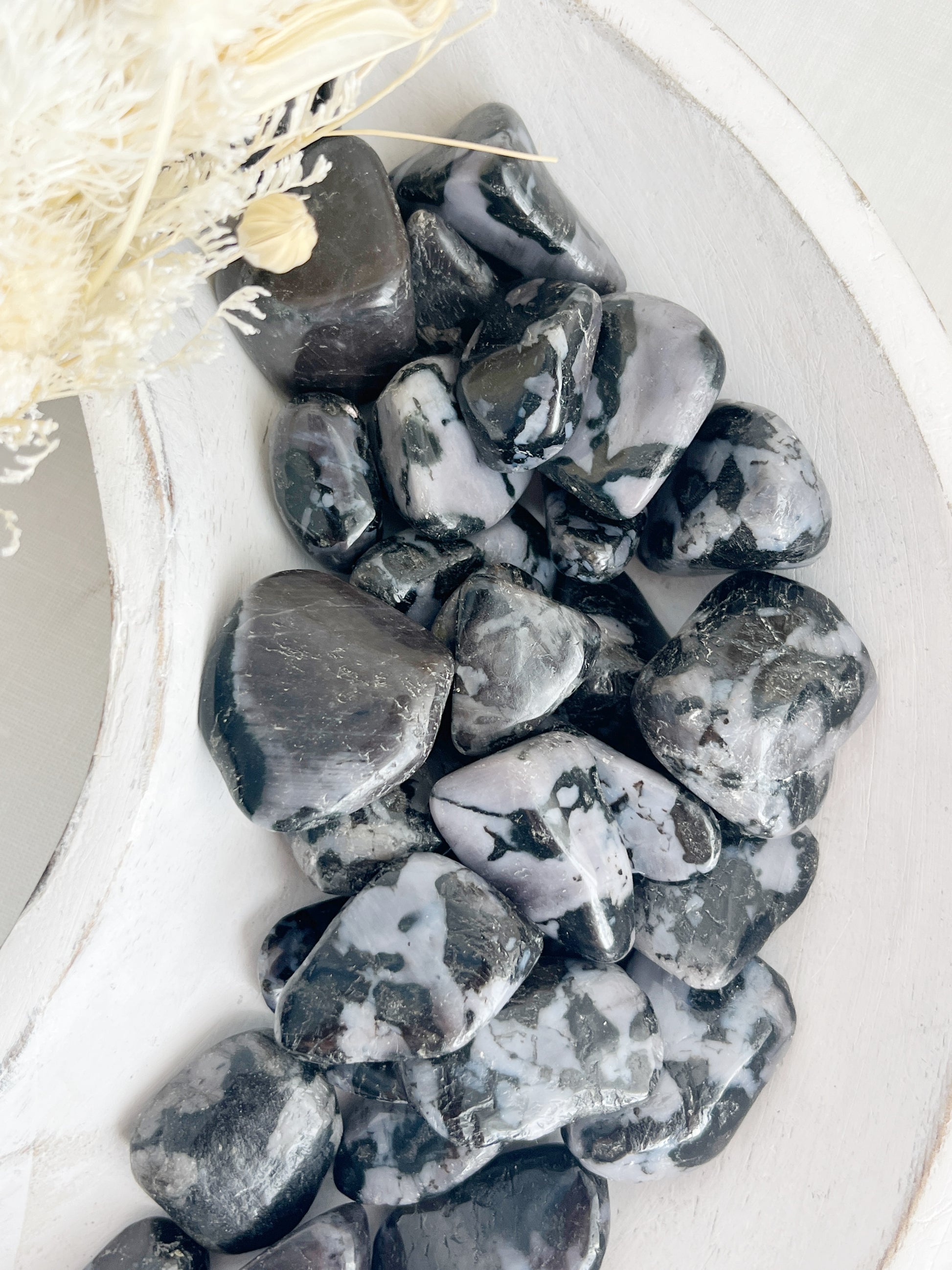 INDIGO GABBRO TUMBLE, STONED AND SAGED AUSTRALIA