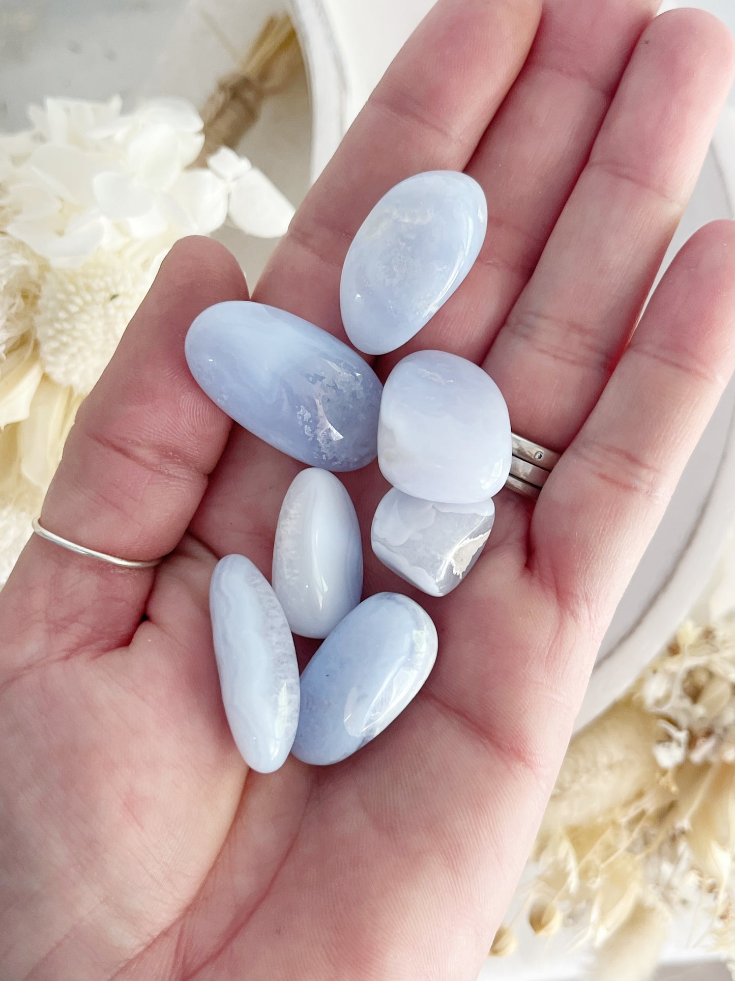 BLUE LACE AGATE TUMBLE