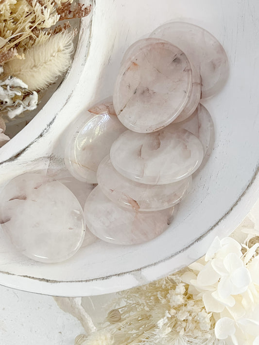 FIRE QUARTZ WORRY STONE, STONED AND SAGED AUSTRALIA