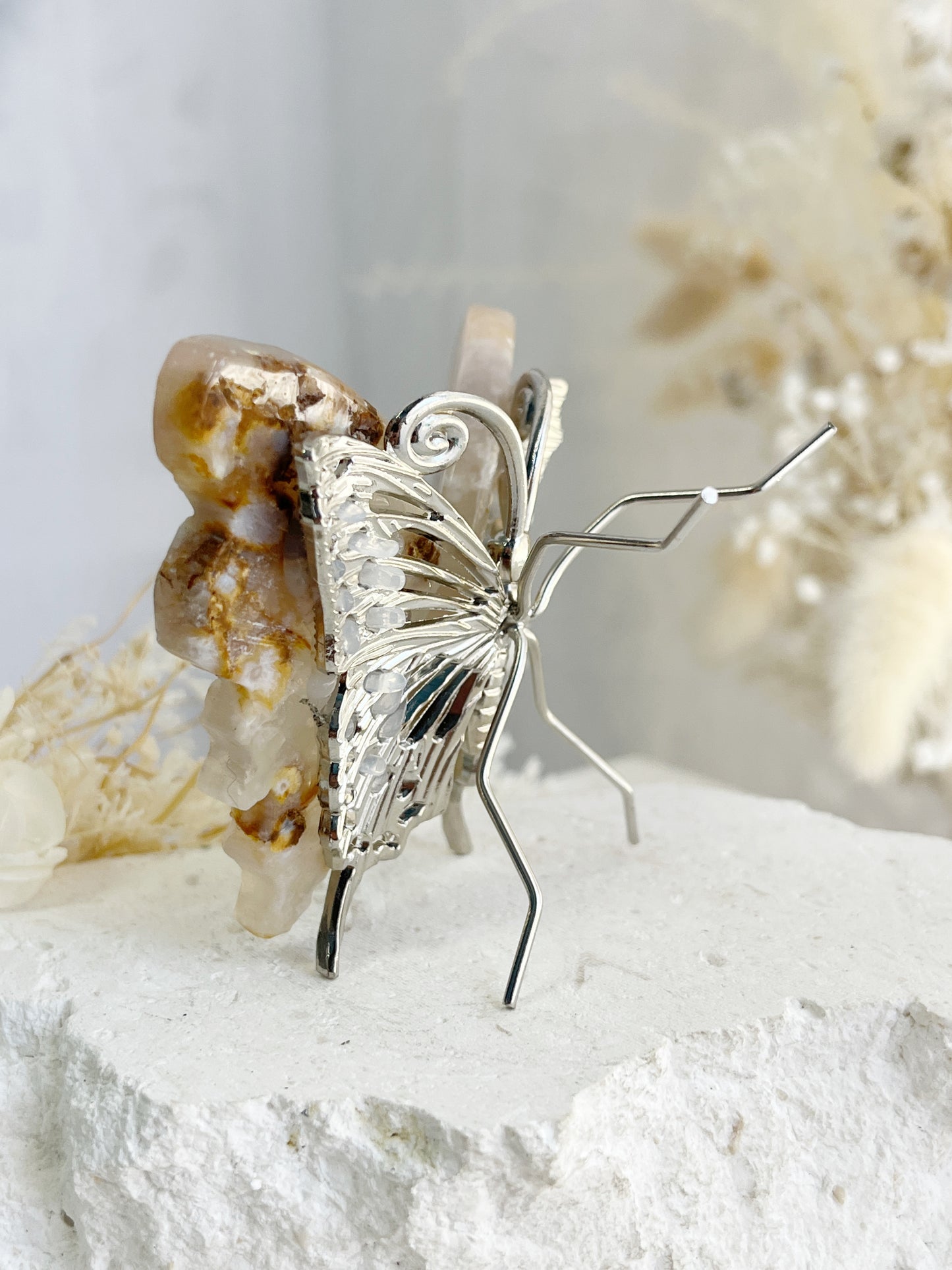 FLOWER AGATE BUTTERFLY || 31787