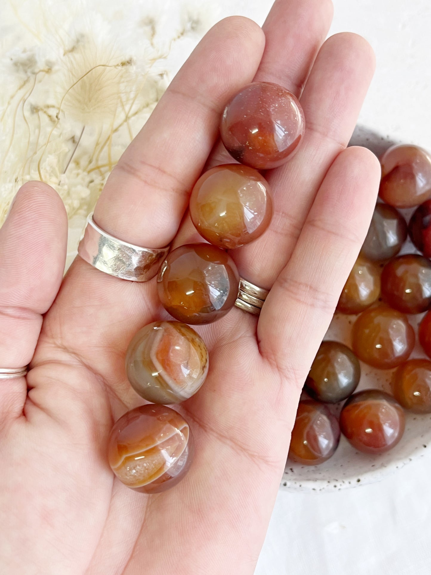 CARNELIAN MINI SPHERE || INTUITIVELY CHOSEN