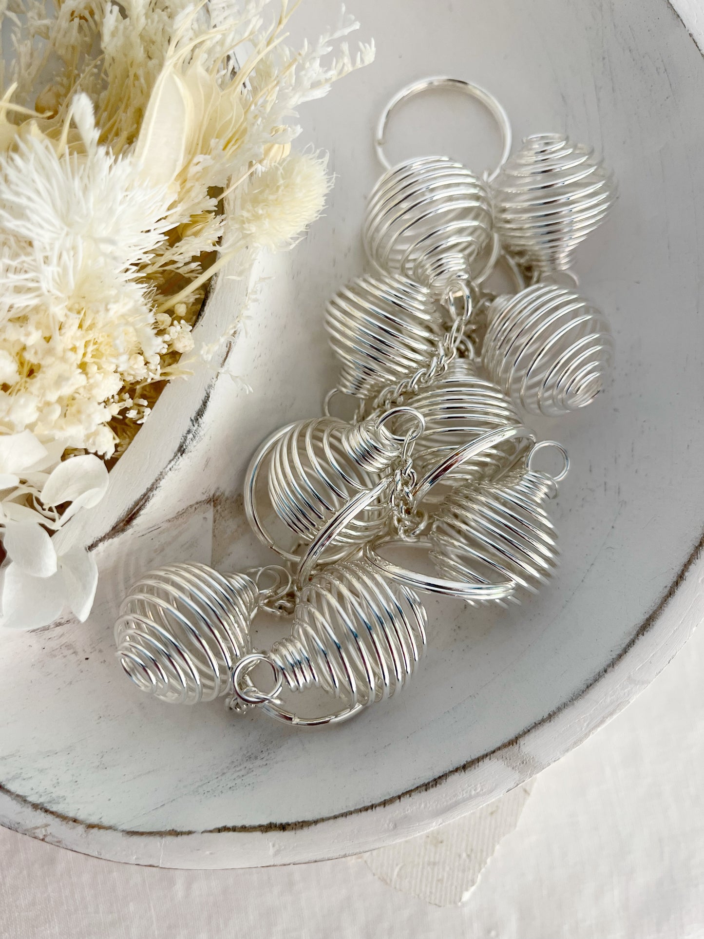 SPIRAL CAGE KEY RING | EMPTY