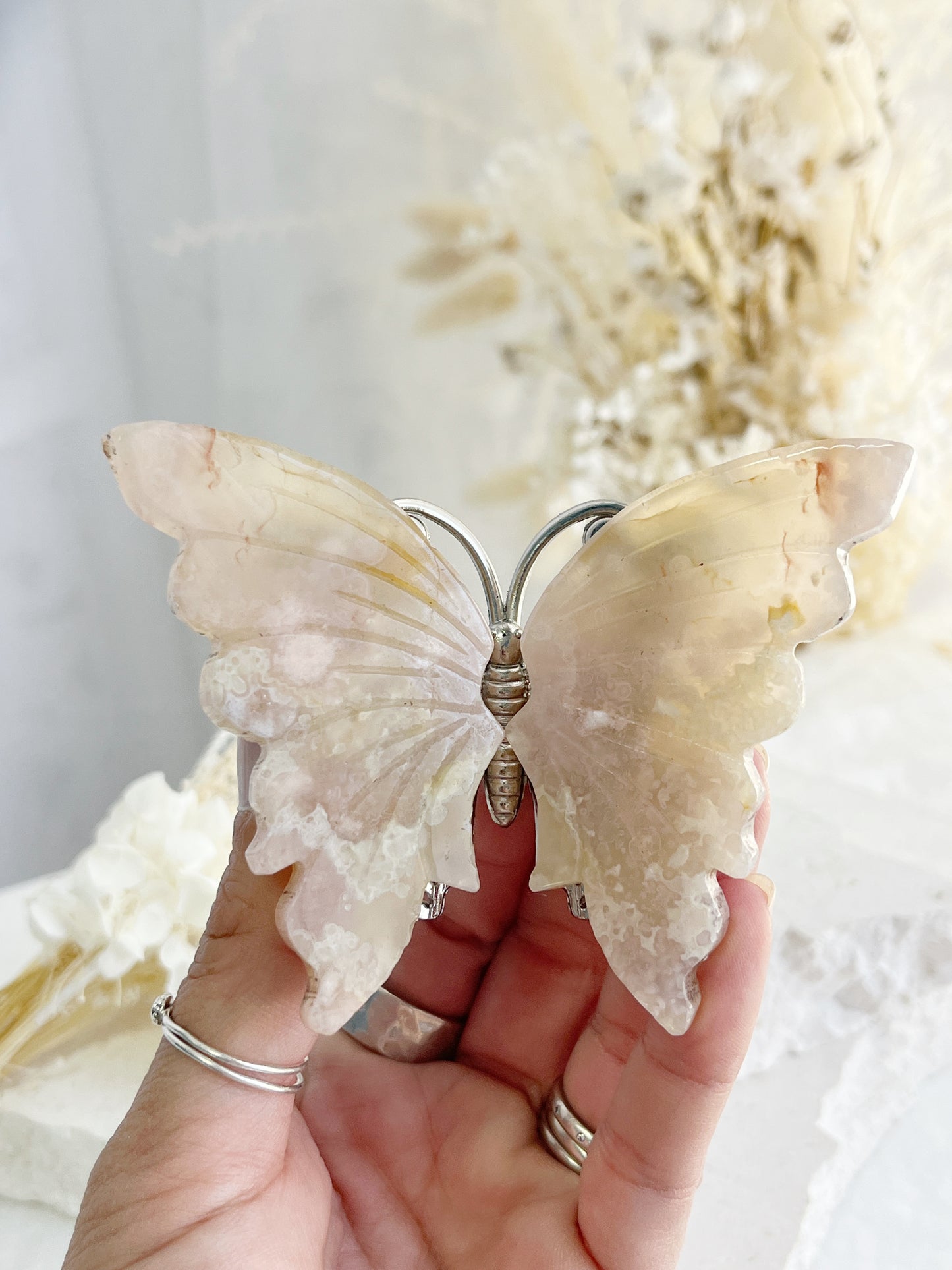 FLOWER AGATE BUTTERFLY || 31789
