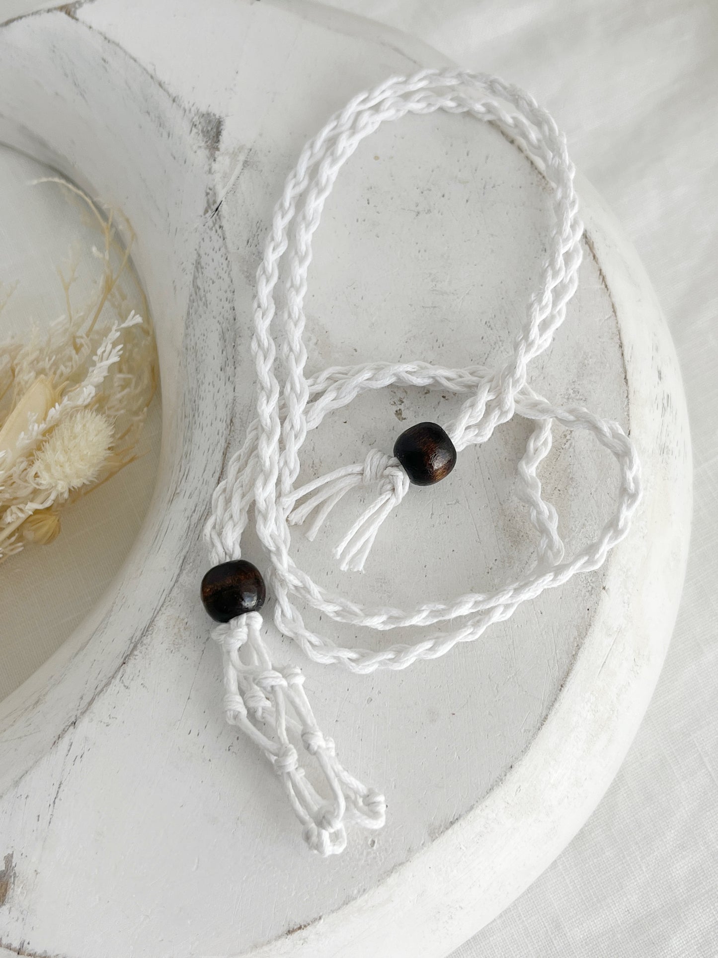MACRAME NET NECKLACE || EMPTY