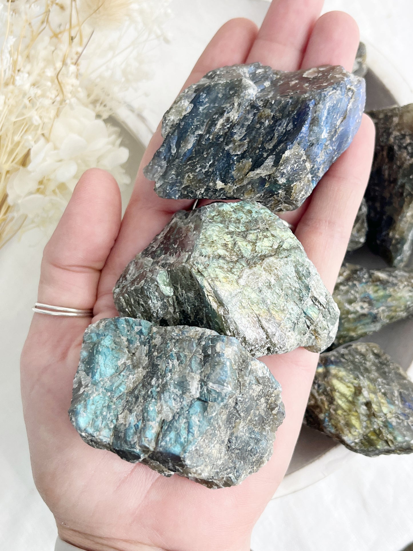 LABRADORITE ROUGH || INTUITIVELY CHOSEN