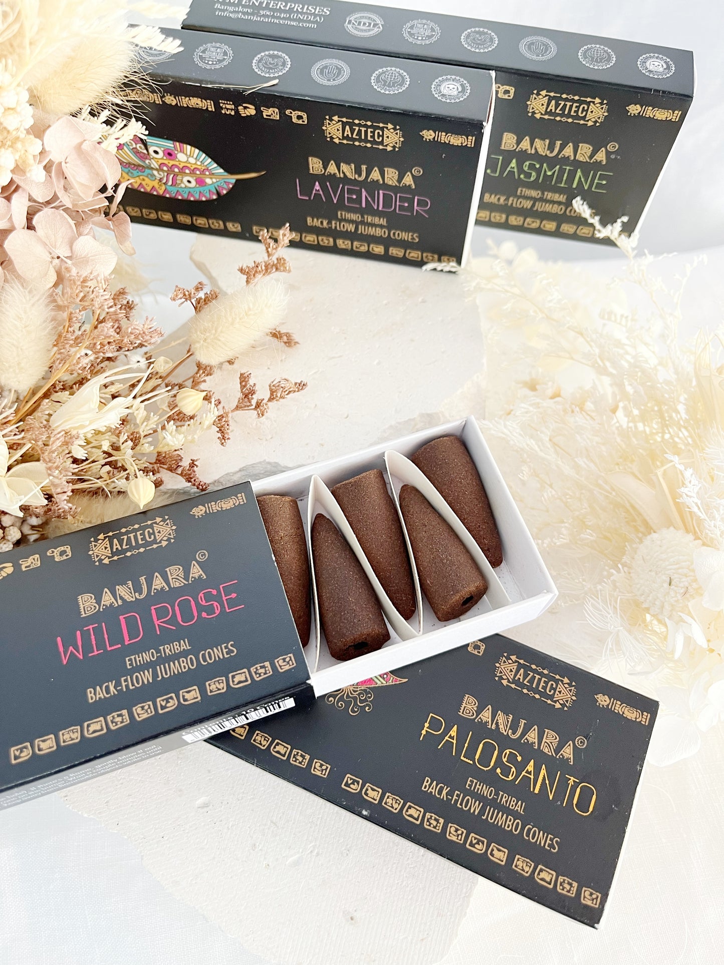 BANJARA, BACKFLOW CONES, INCENSE