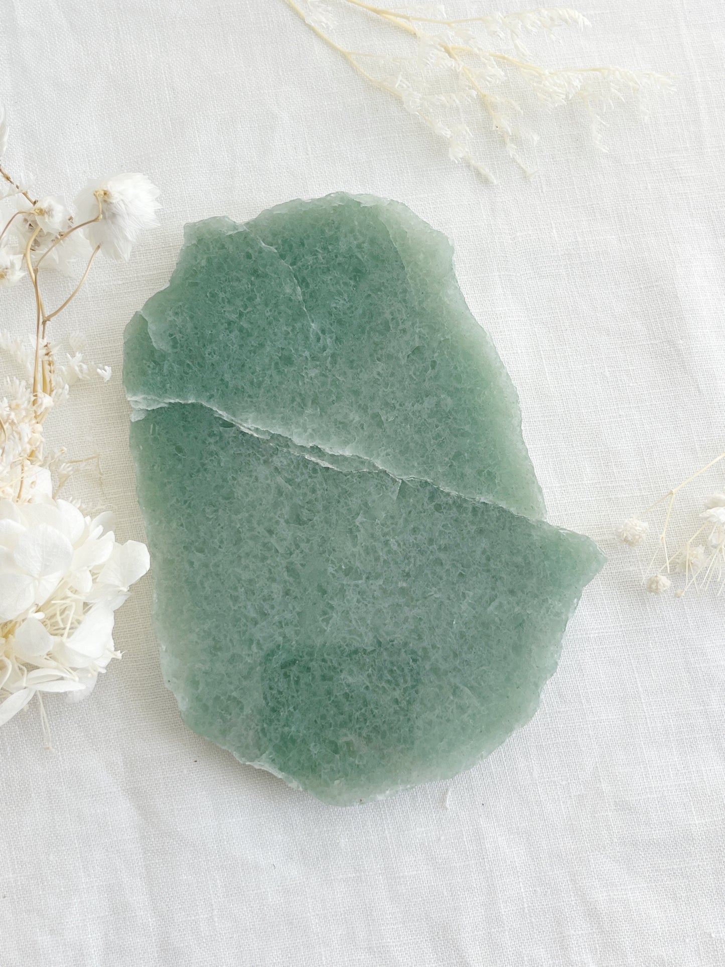 GREEN AVENTURINE SLICE || POLISHED FACE