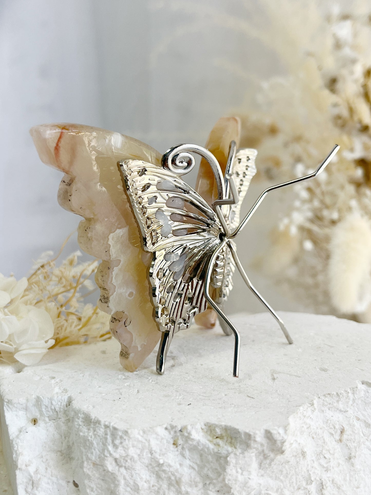 FLOWER AGATE BUTTERFLY || 31789