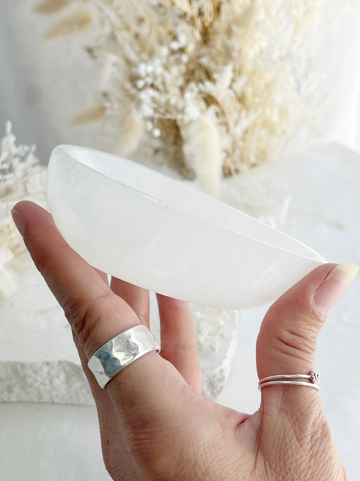 SELENITE BOWL || FREEFORM SHAPE