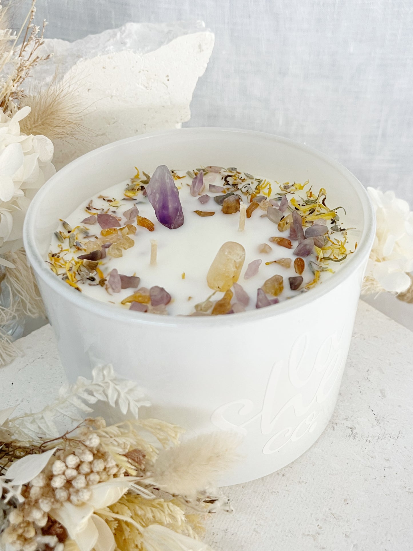 CRYSTAL CANDLE, AUSTRALIA STONED + SAGED
