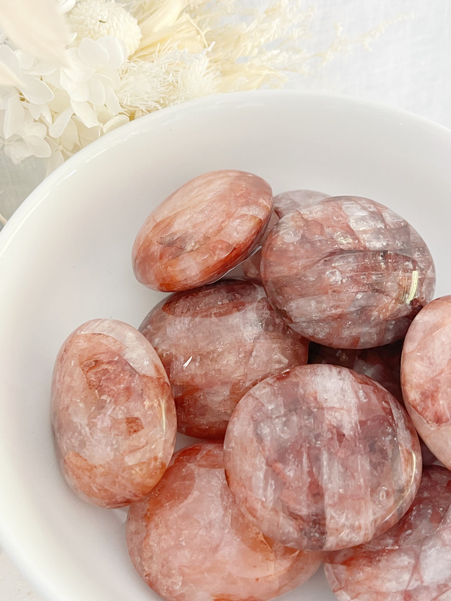 FIRE QUARTZ PALM STONE | INTUITIVELY CHOSEN