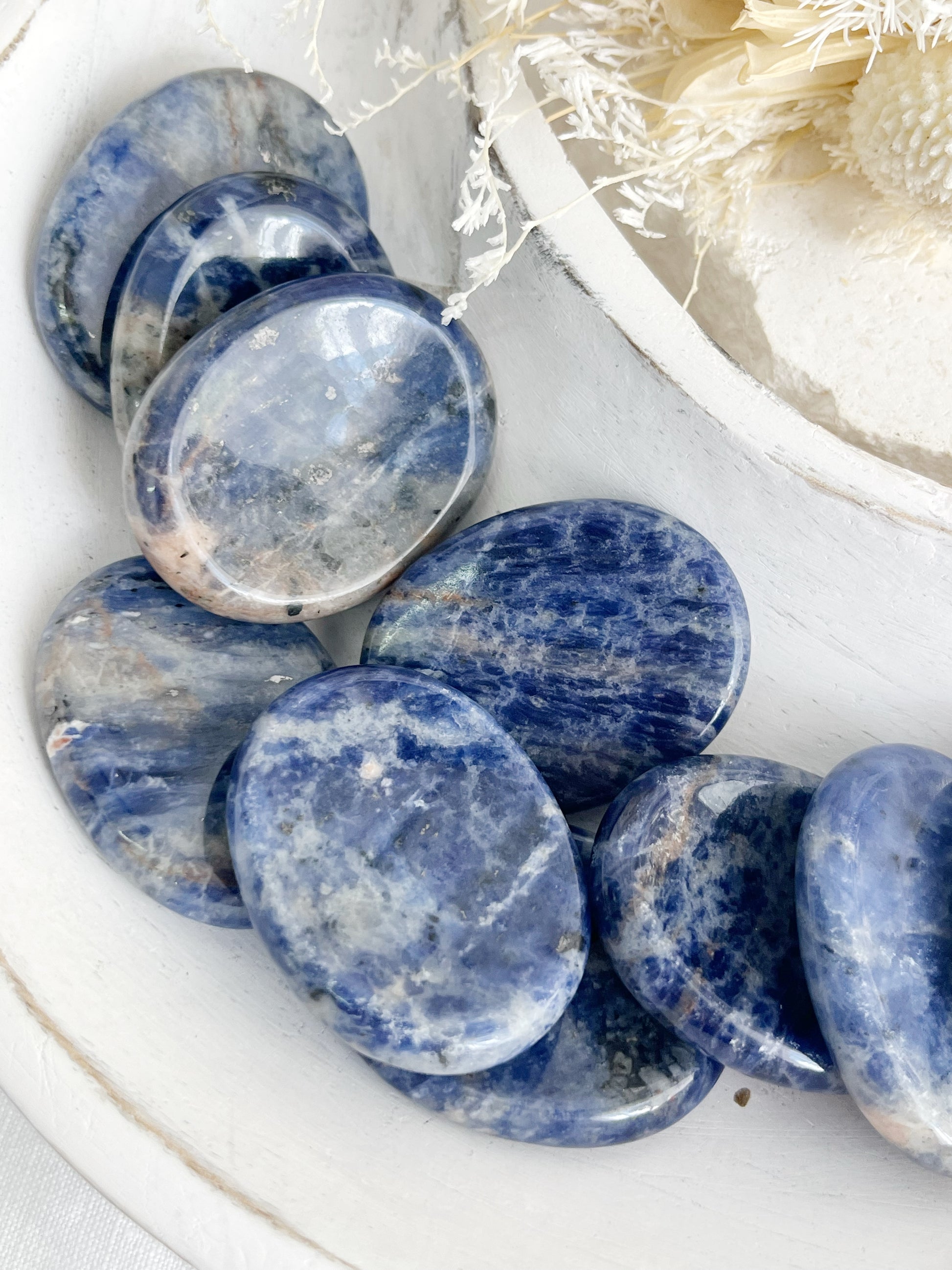 SODALITE WORRY STONE, STONED AND SAGED AUSTRALIA