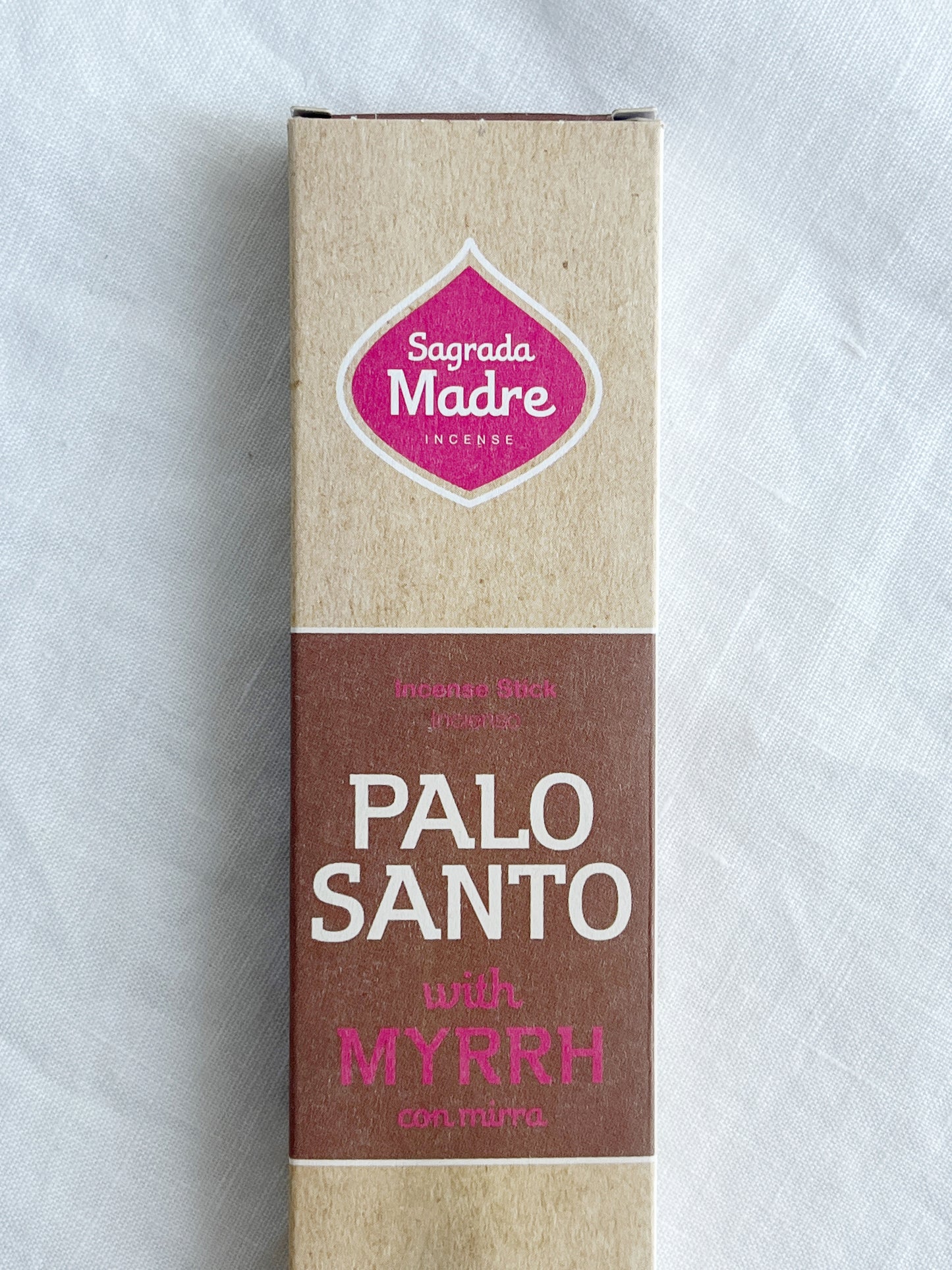 HERBAL INCENSE STICKS WITH PALO SANTO AND MYRRH. SAGRADA MADRE. STONED AND SAGED AUSTRALIA.