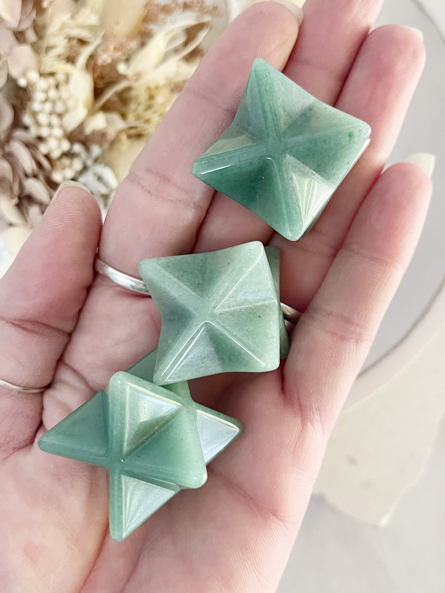 GREEN AVENTURINE MERKABA | INTUITIVELY CHOSEN