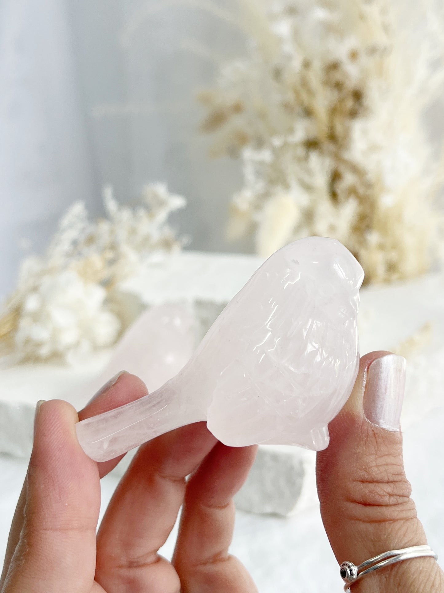 ROSE QUARTZ BIRD || 31745