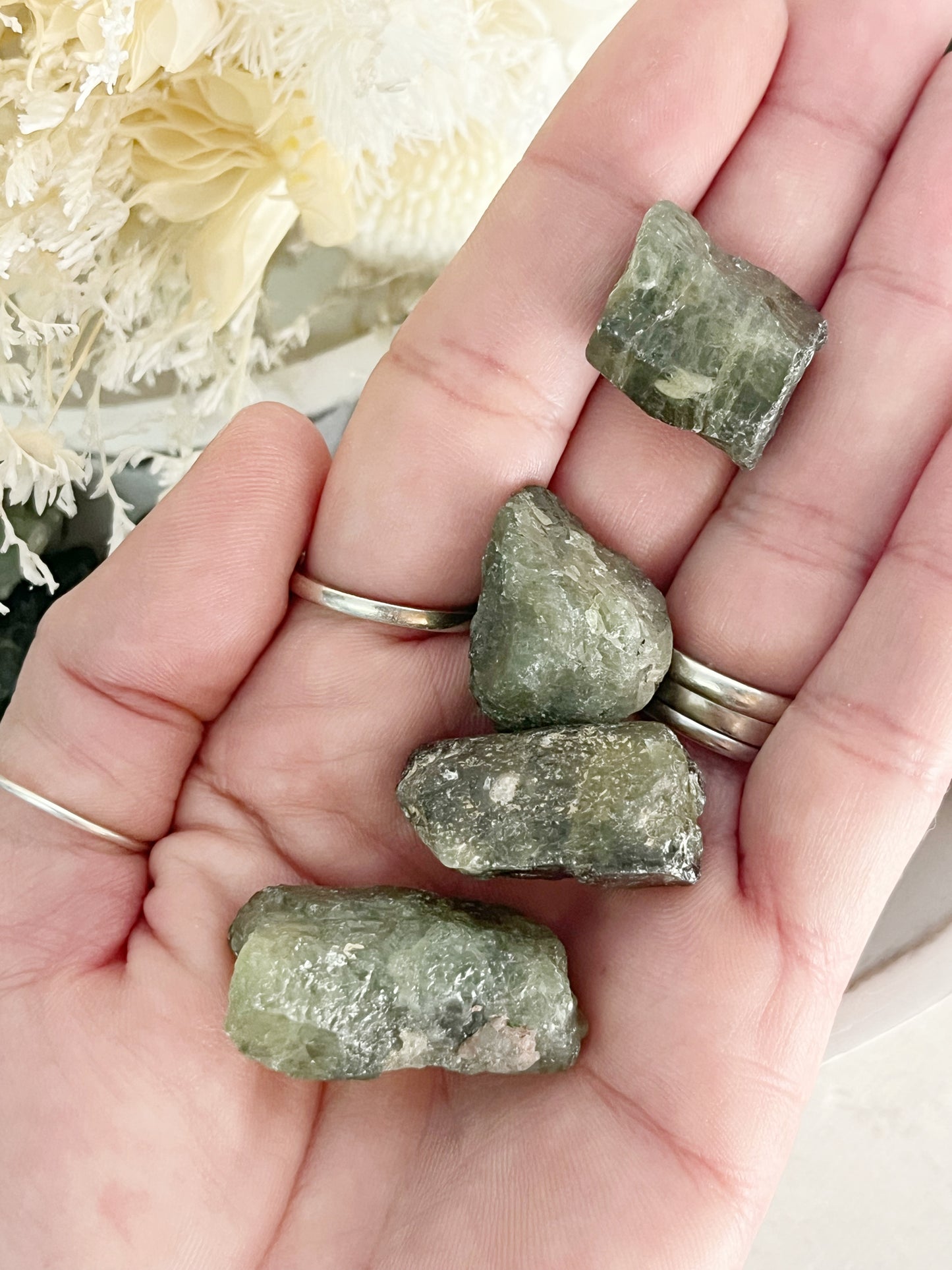 GREEN TOURMALINE ROUGH | INTUITIVELY CHOSEN