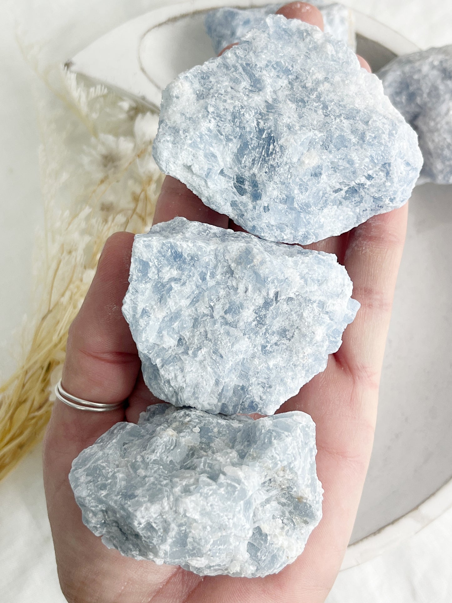 BLUE CALCITE ROUGH || INTUITIVELY CHOSEN
