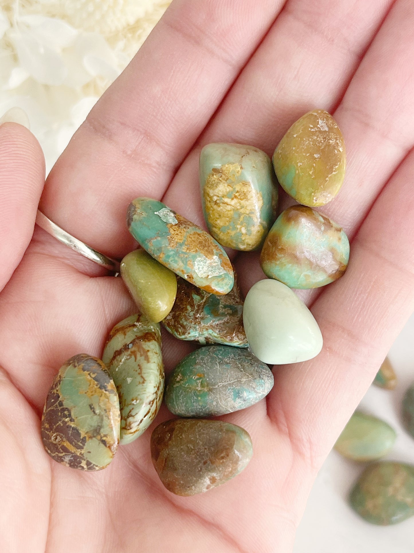 TURQUOISE TUMBLE || SMALL