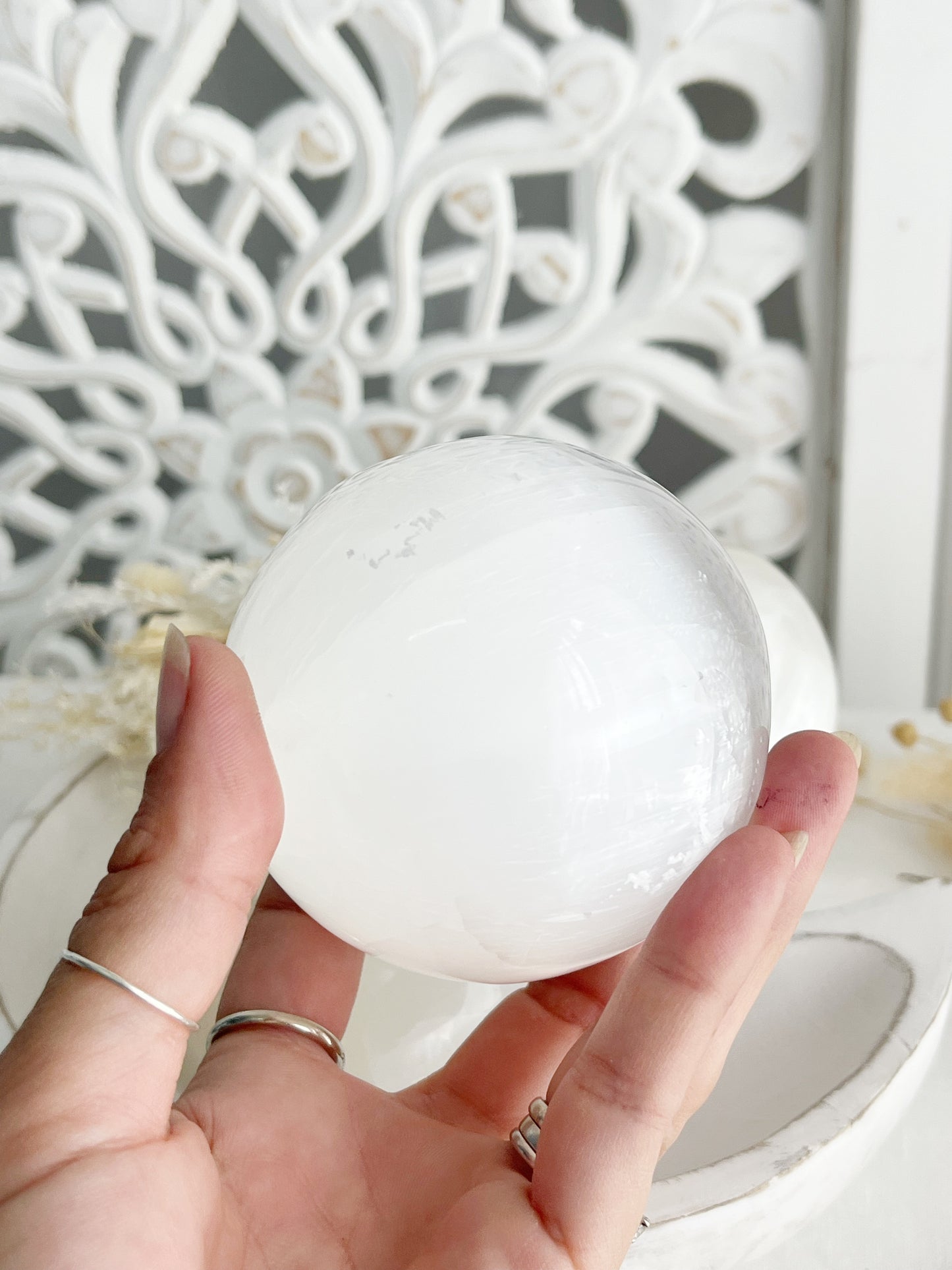 SELENITE SPHERE || SMALL
