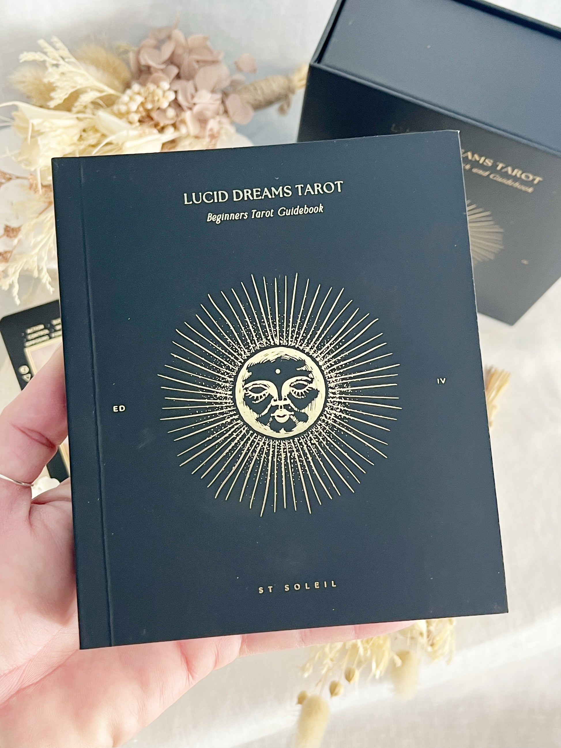 LUCID DREAMS BEGINNER TAROT, BLACK ECLIPSE EDITION IV ST SOLEIL, STONED AND SAGED AUSTRALIA