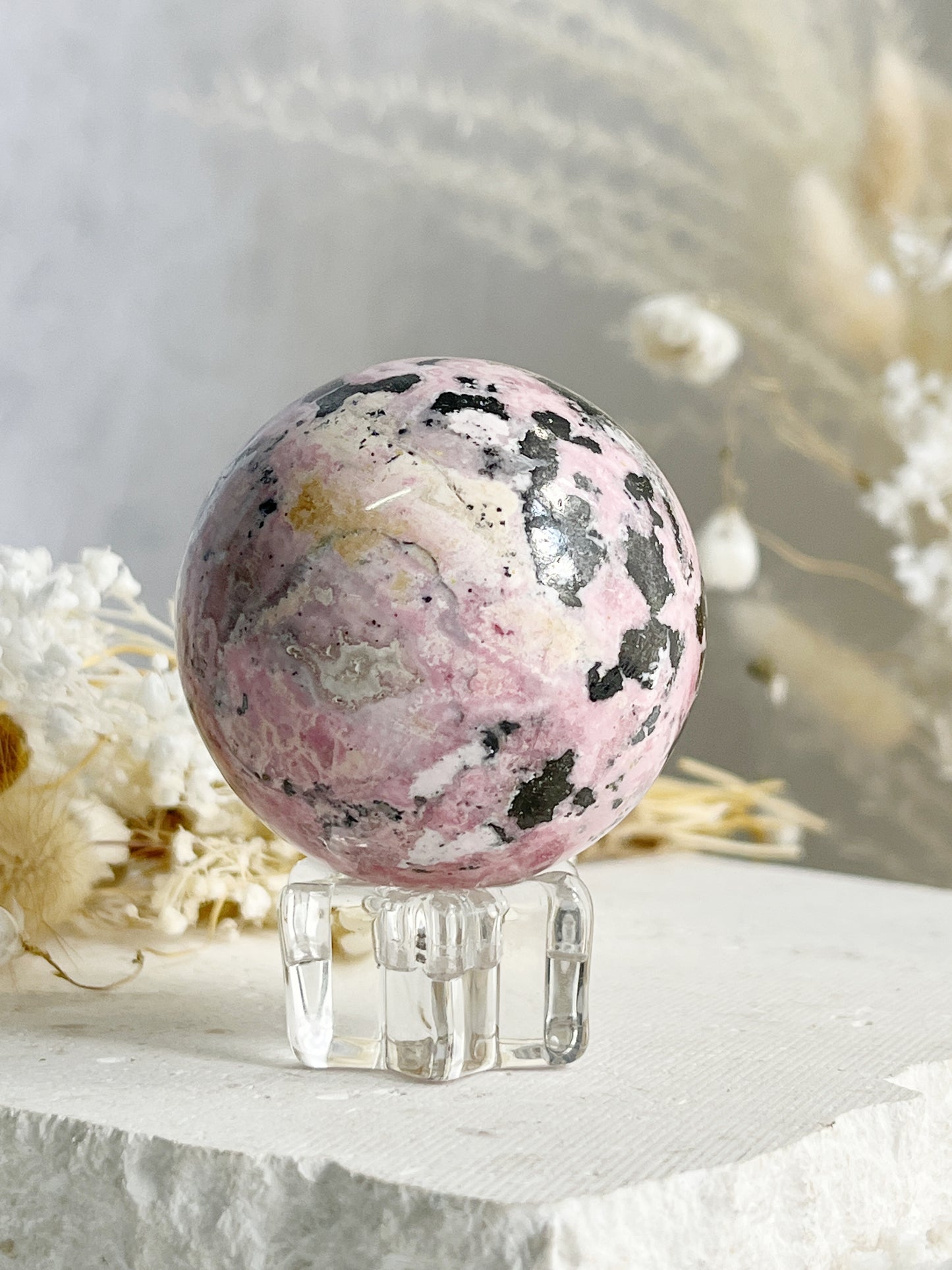 PERUVIAN RHODONITE SPHERE || 31299