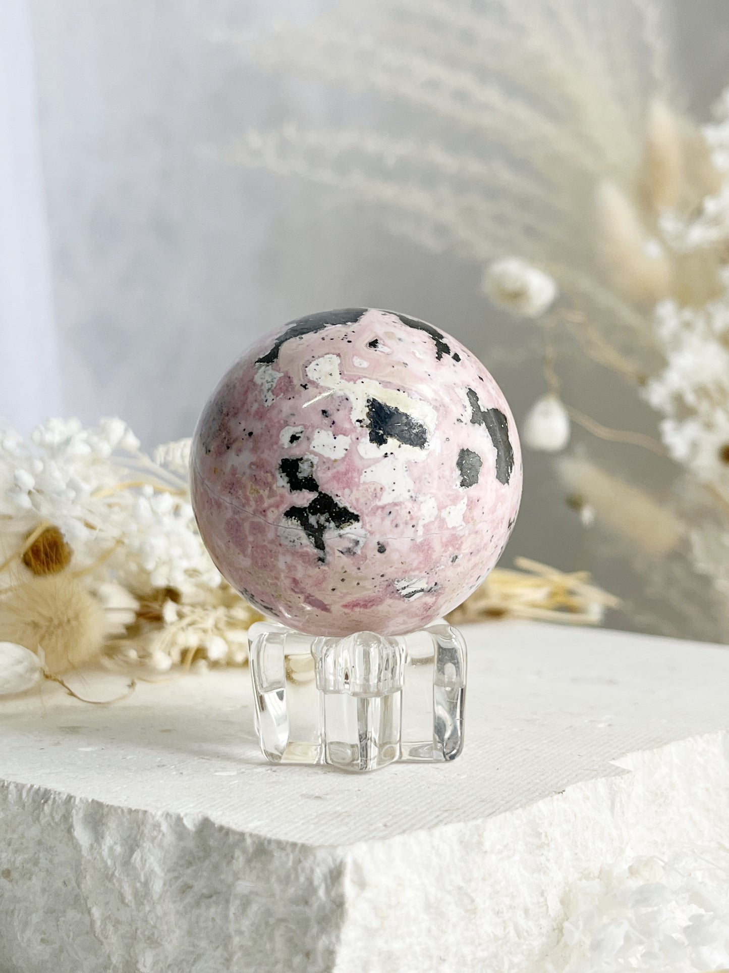 PERUVIAN RHODONITE SPHERE || 31301