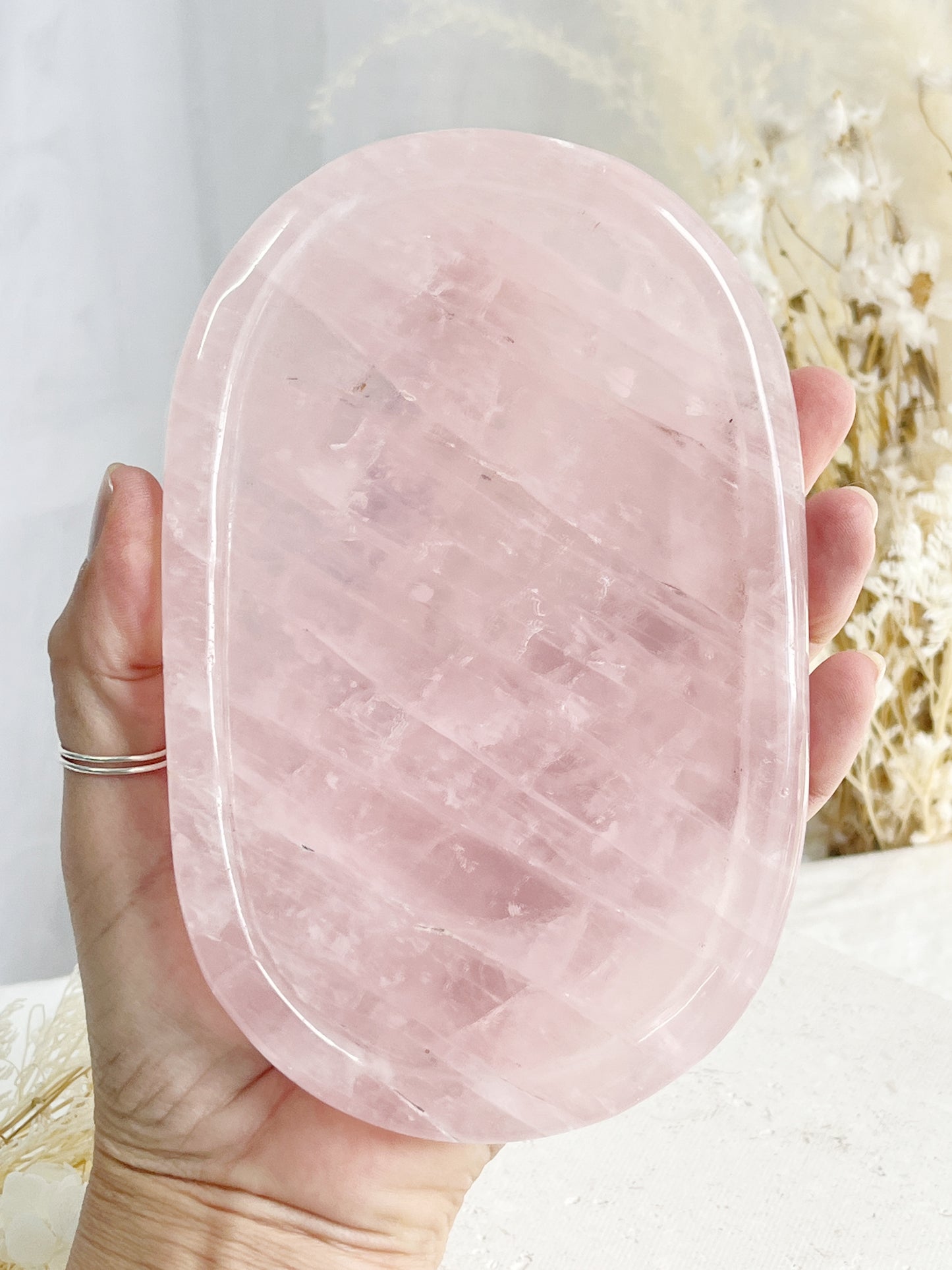 ROSE QUARTZ TRAY || 31751