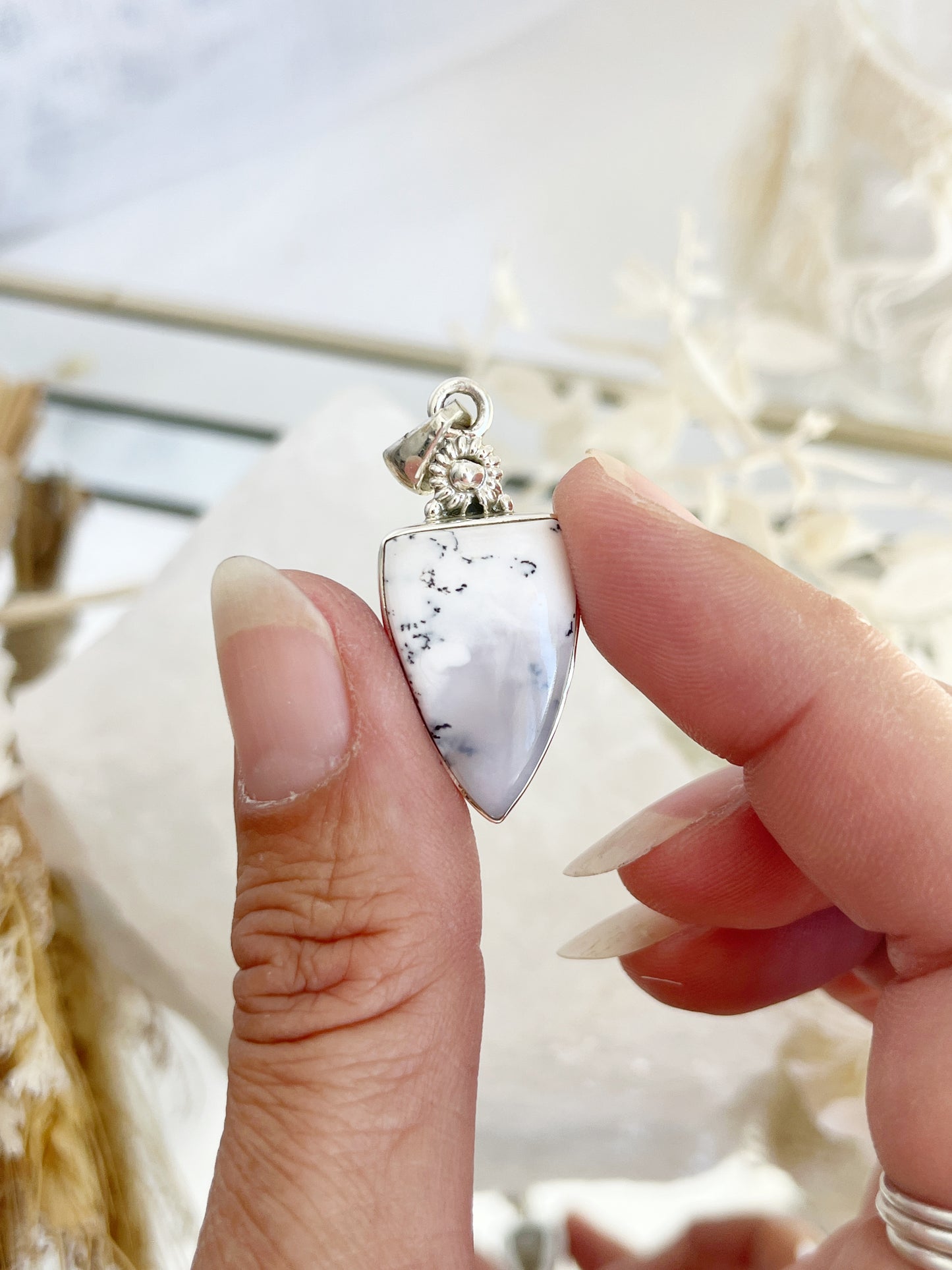 DENDRIC AGATE PENDANT || 30071