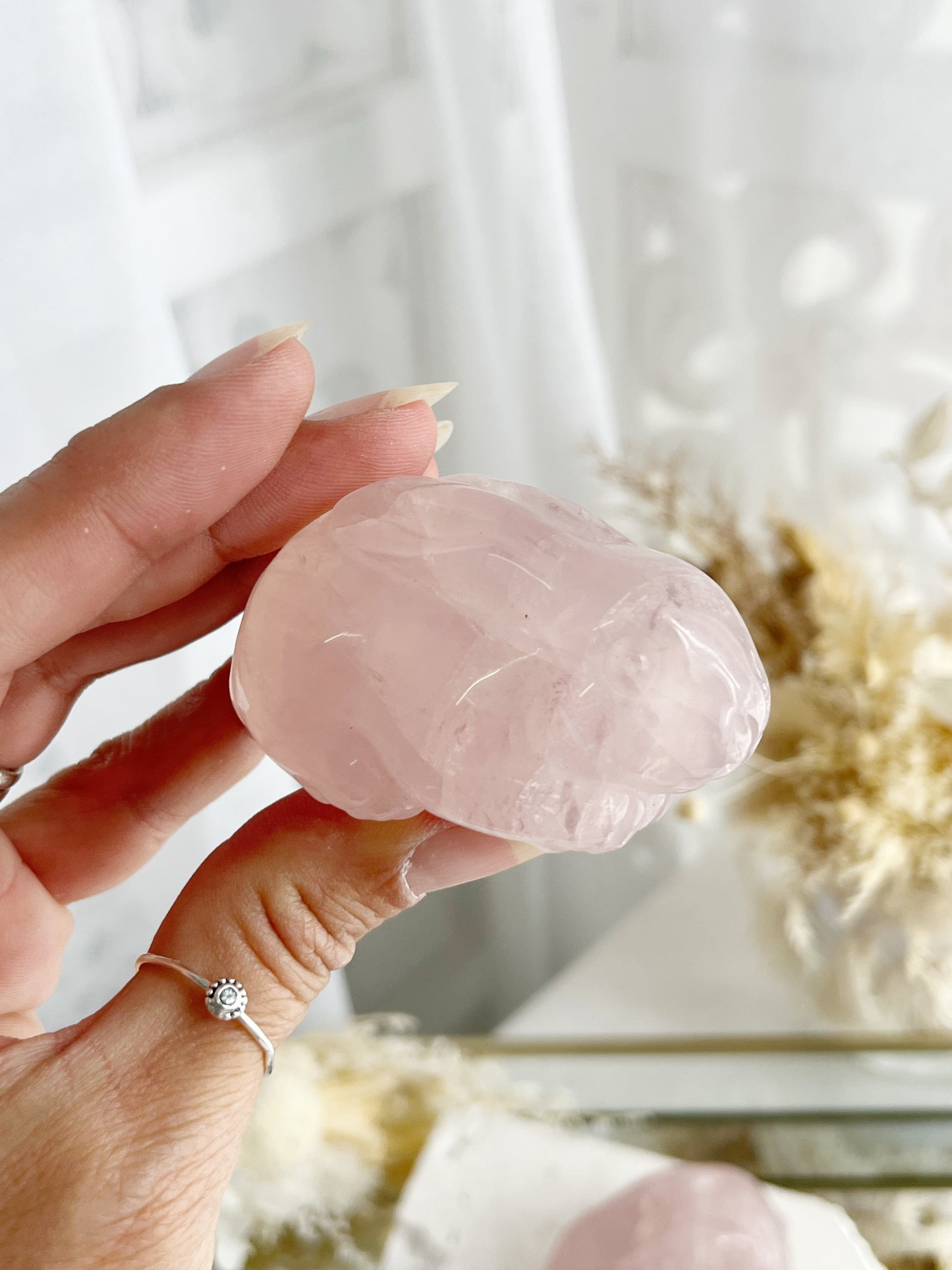 ROSE QUARTZ BUNNY || INTUITIVELY CHOSEN