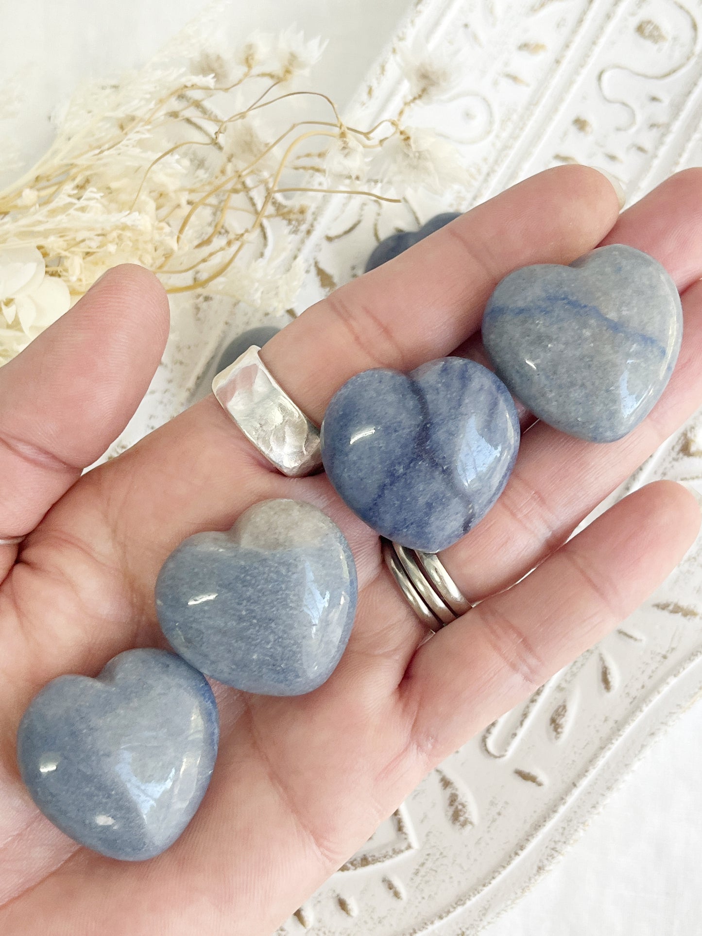 BLUE QUARTZ MIN HEART || INTUITIVELY CHOSEN