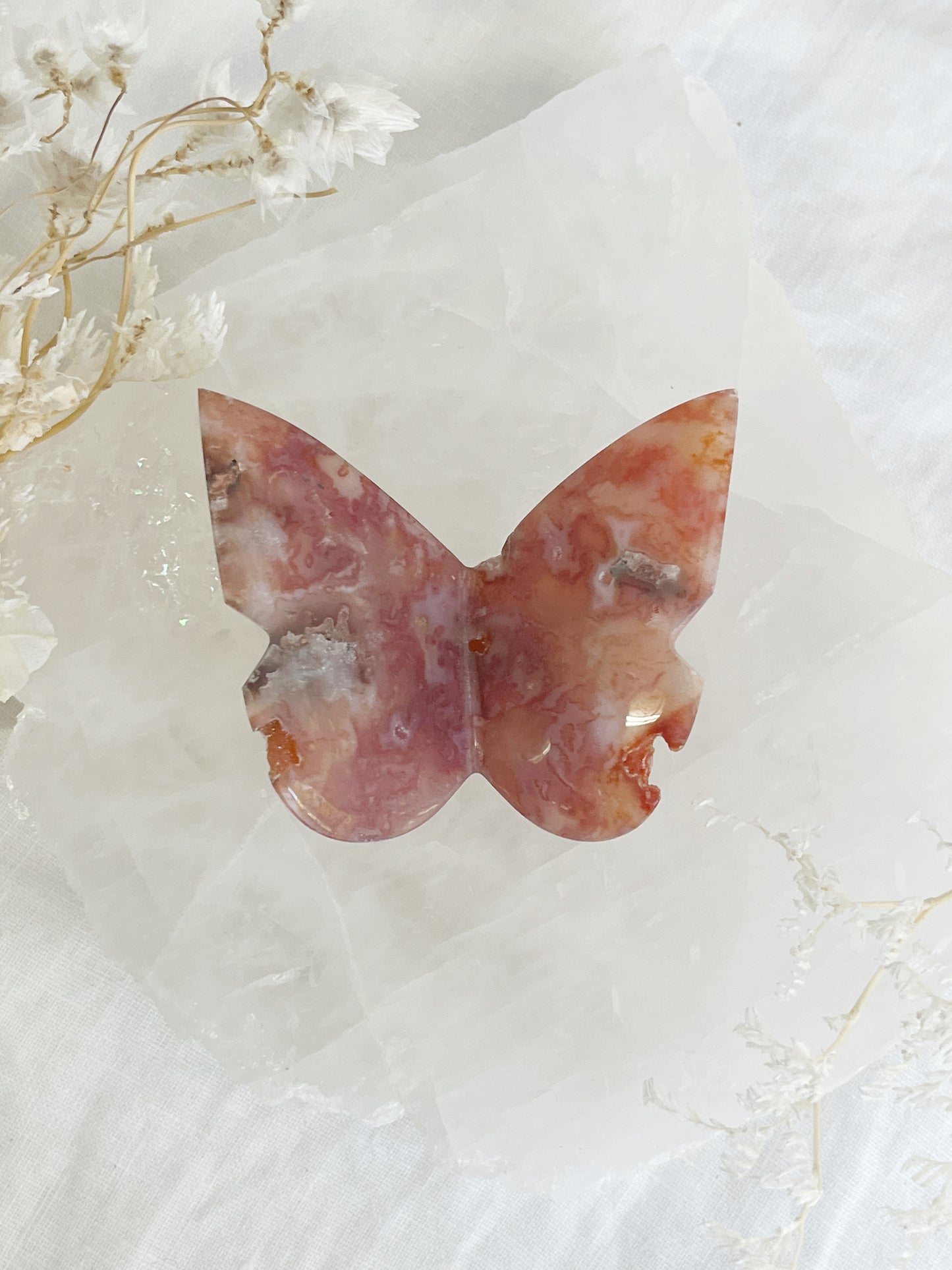 carnelian 3d butterfly australia crystals stoned and saged