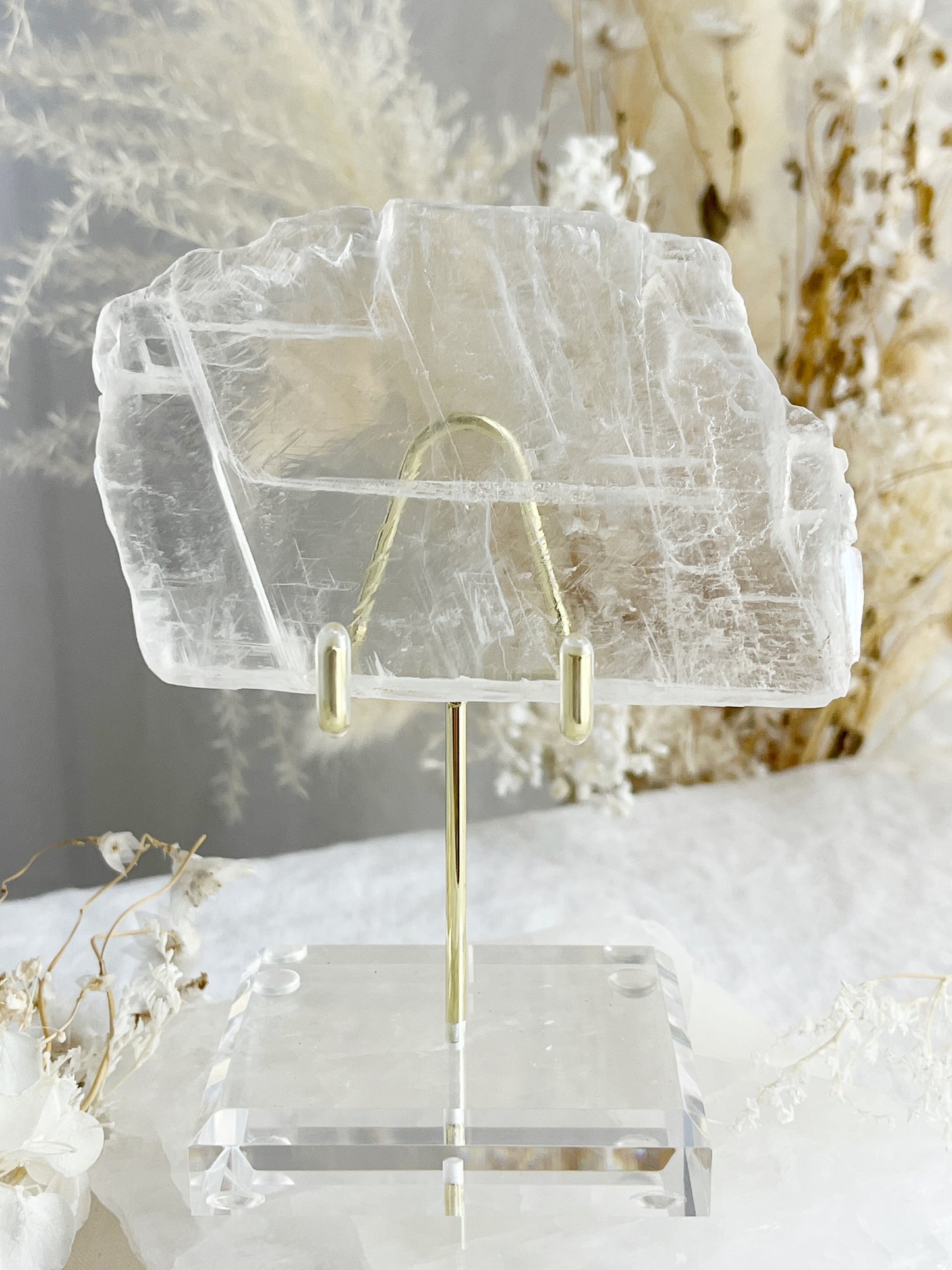 UTAH ICE SELENITE WINDOW, CRYSTALS EMERALD QLD AUSTRALIA STONED AND SAGED