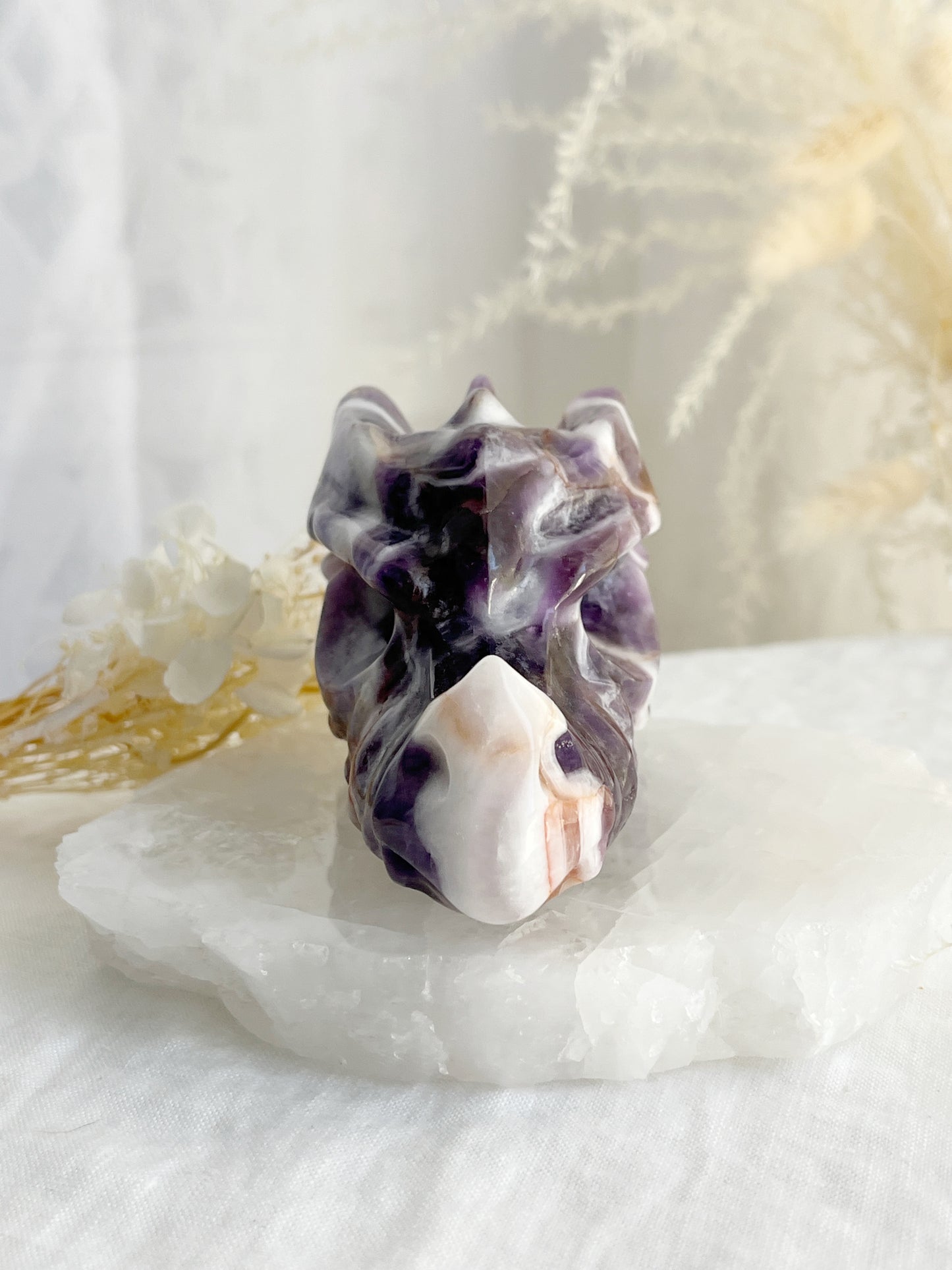 DREAM AMETHYST DRAGON SKULL || 32218