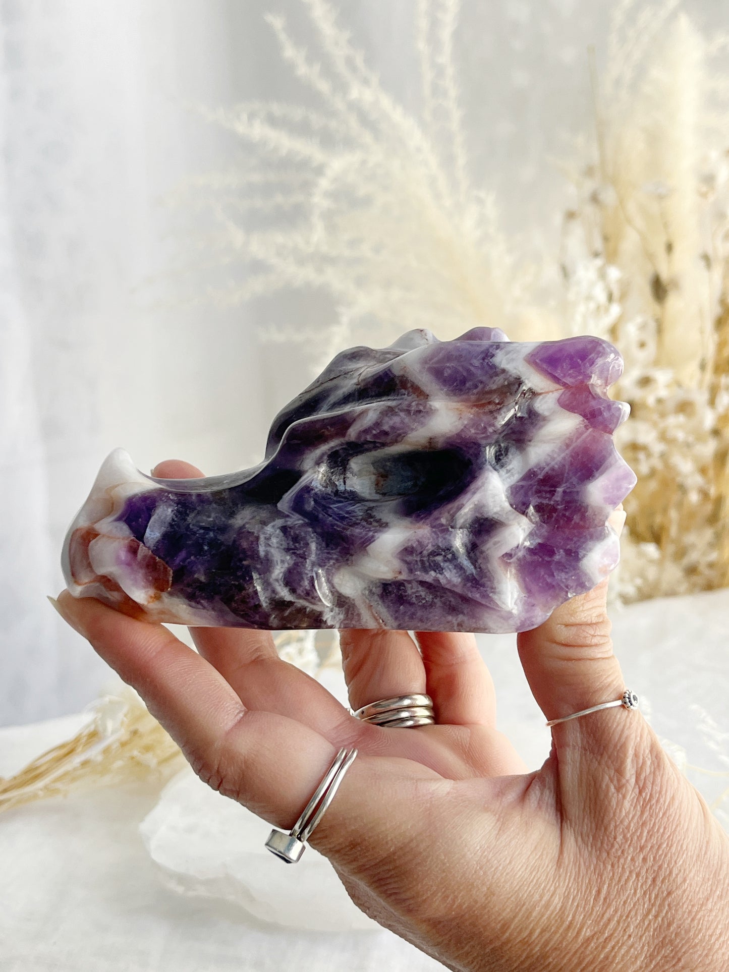 DREAM AMETHYST DRAGON SKULL || 32218