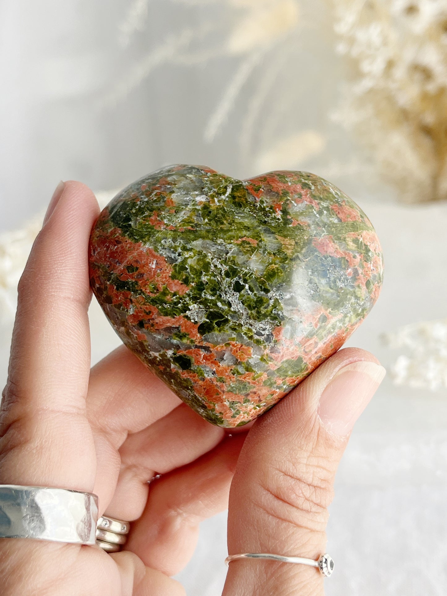 UNAKITE HEART || 32198