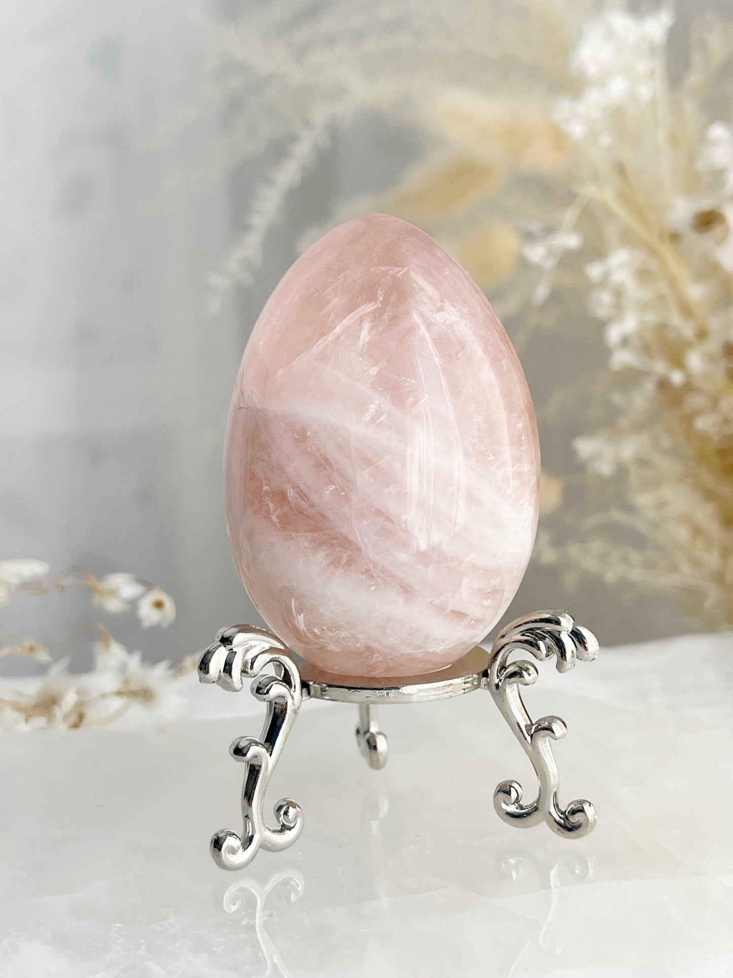 ROSE QUARTZ EGG || 33095