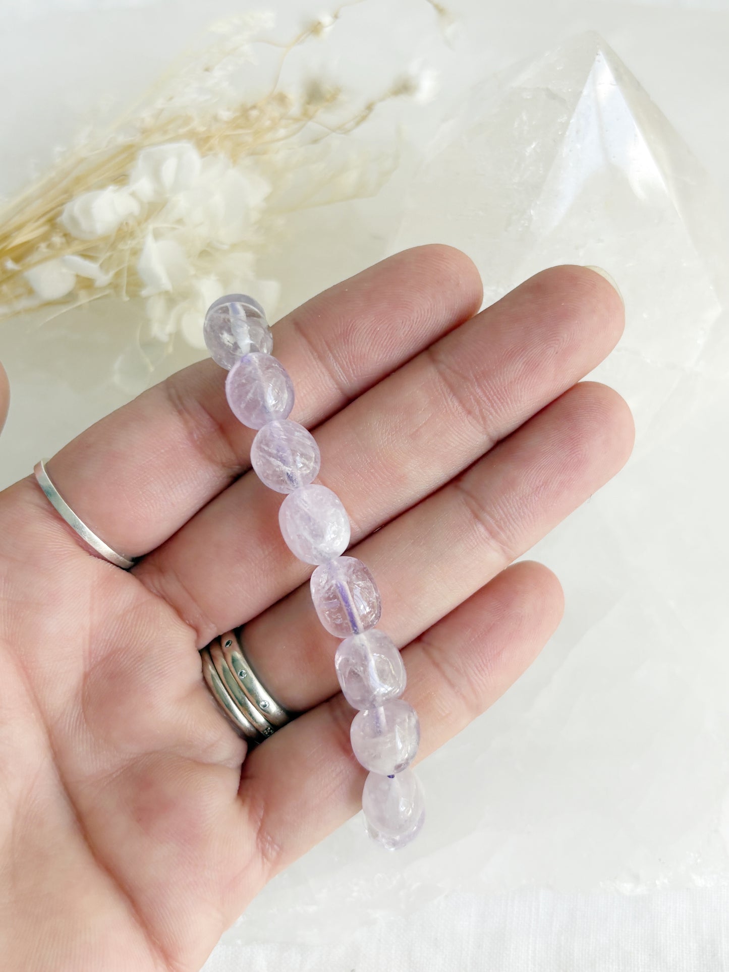 AMETHYST PEBBLE BRACELET || INTUITIVELY CHOSEN