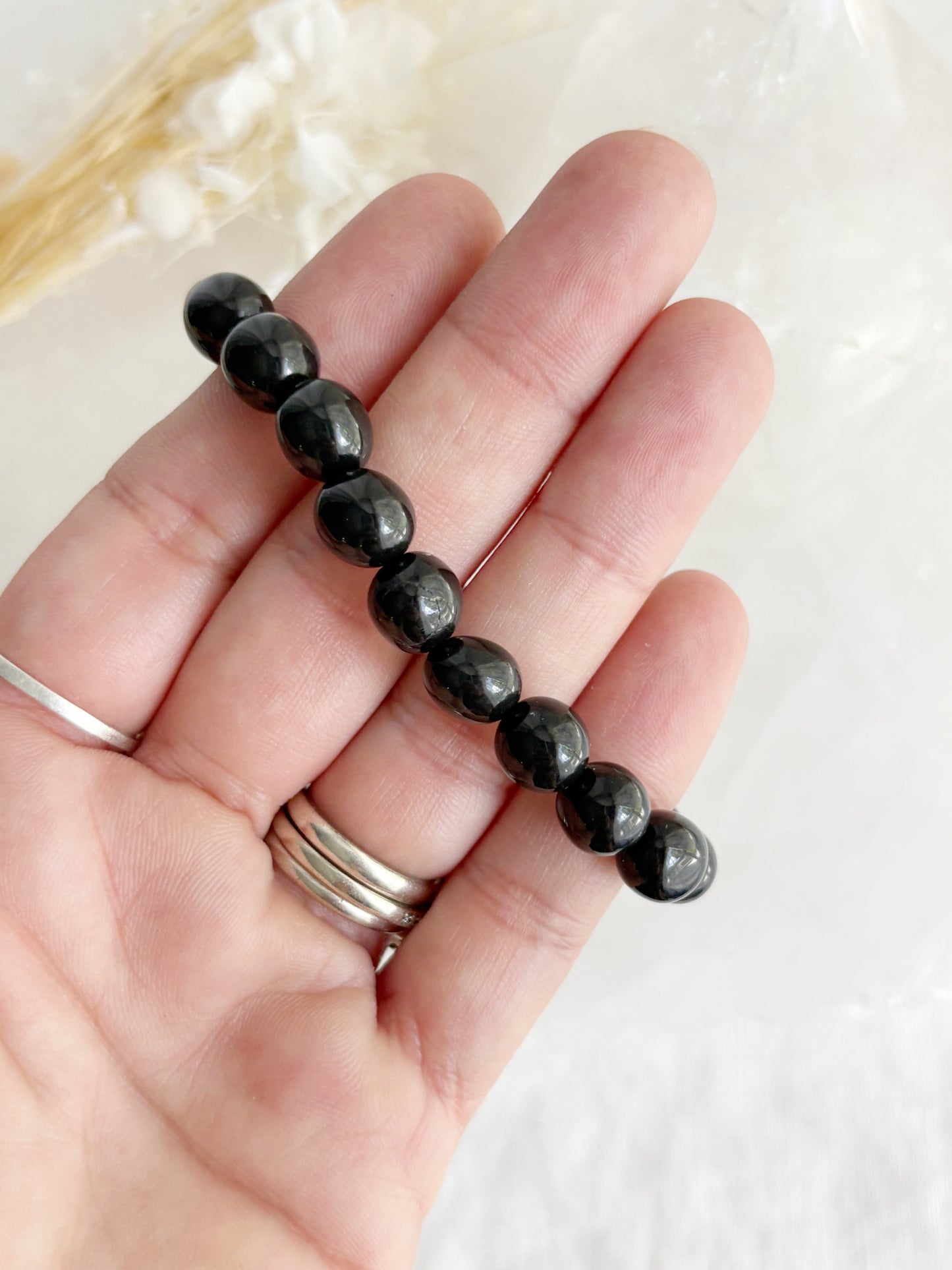 BLACK ONYX BEAD BRACELET || INTUITIVELY CHOSEN