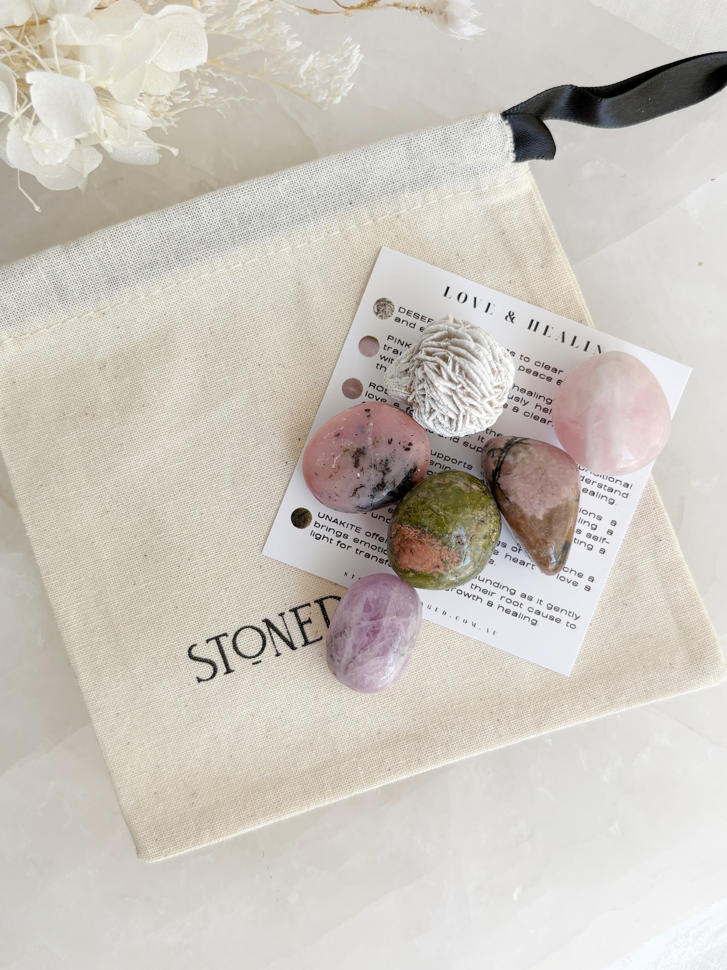 LOVE + HEALING || CRYSTAL SUPPORT KIT