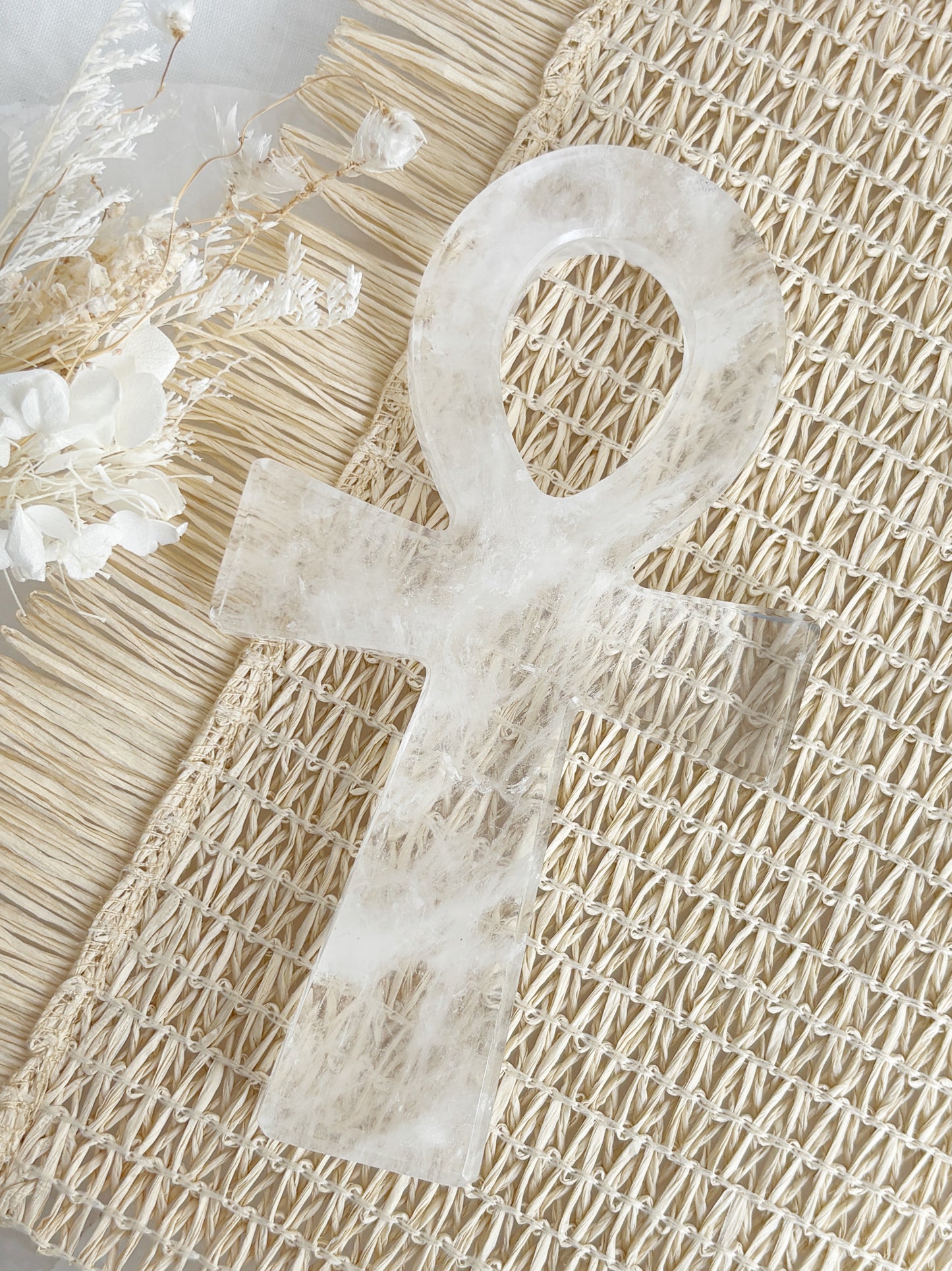 CLEAR QUARTZ ANKH || CQA01