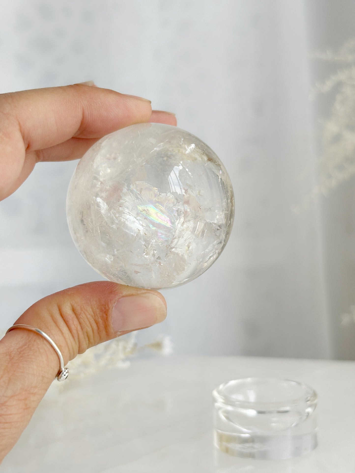 CLEAR QUARTZ SPHERE || CQS01
