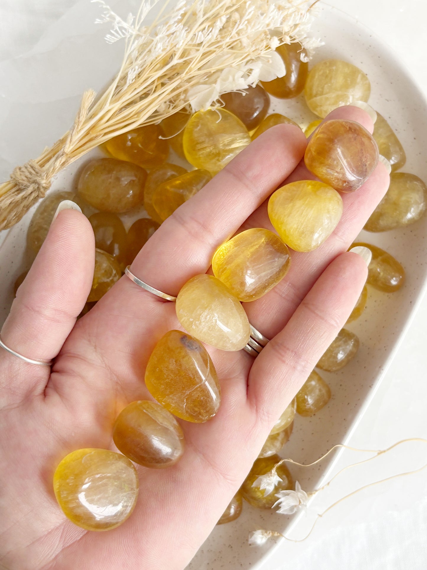 YELLOW FLUORITE TUMBLE || INTUITIVELY CHOSEN